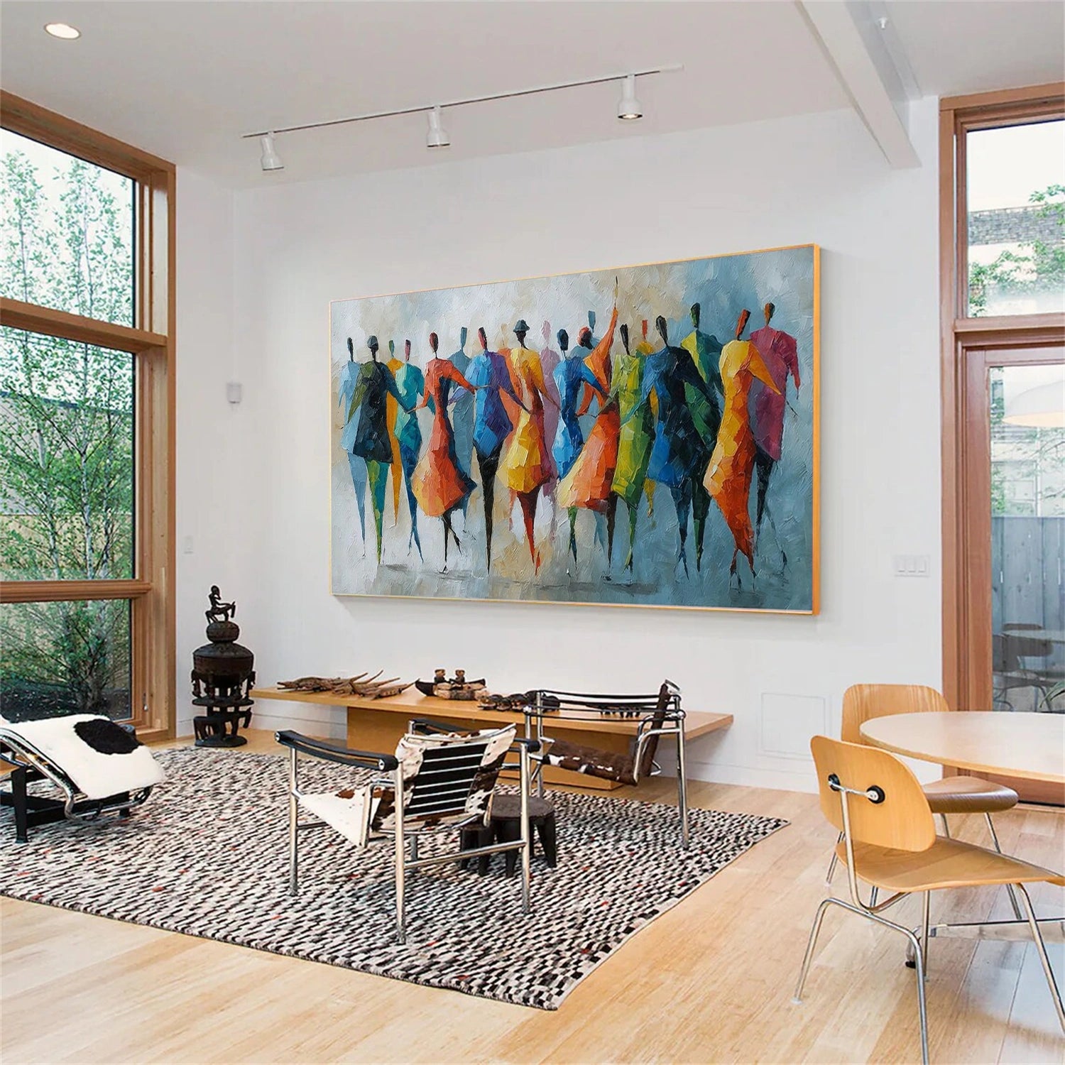 Abstract People Canvas Art #AE062