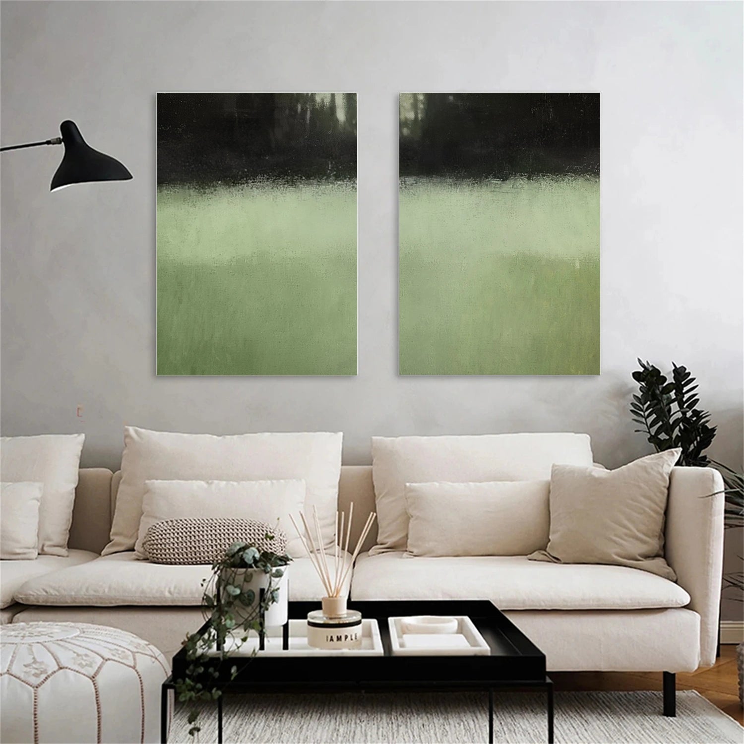 Abstract Painting Canvas Set of 2 #AP158