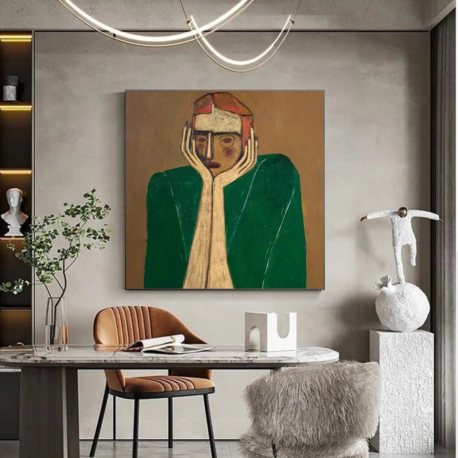 Abstract People Canvas Art #AE040