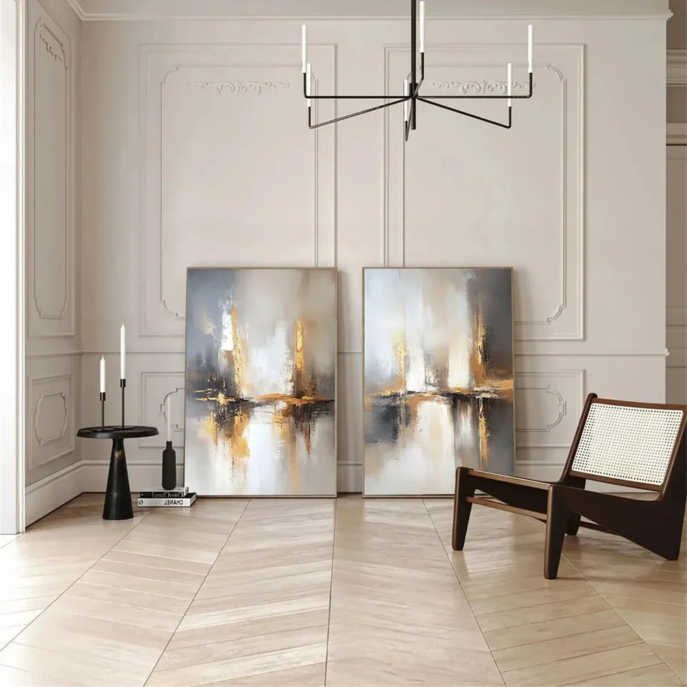 Abstract Painting Canvas Set of 2 #AP178
