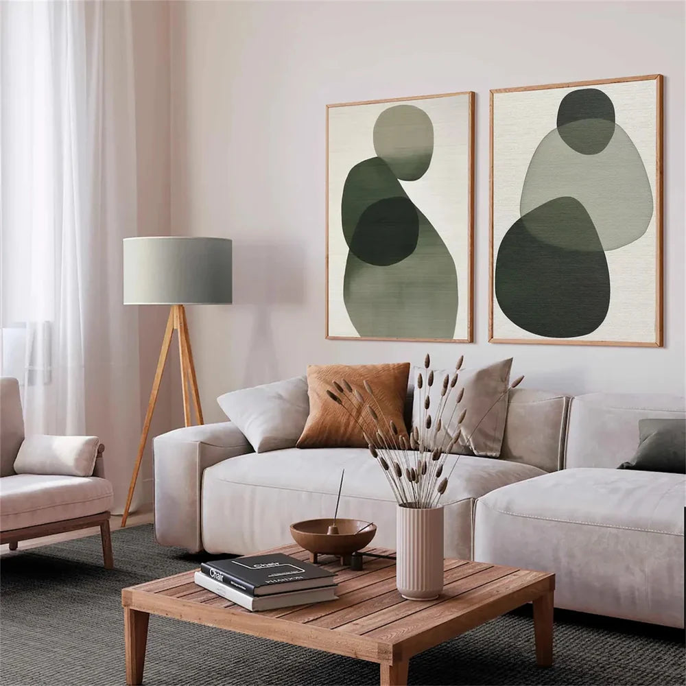 Abstract Painting Canvas Set of 2 #AP136