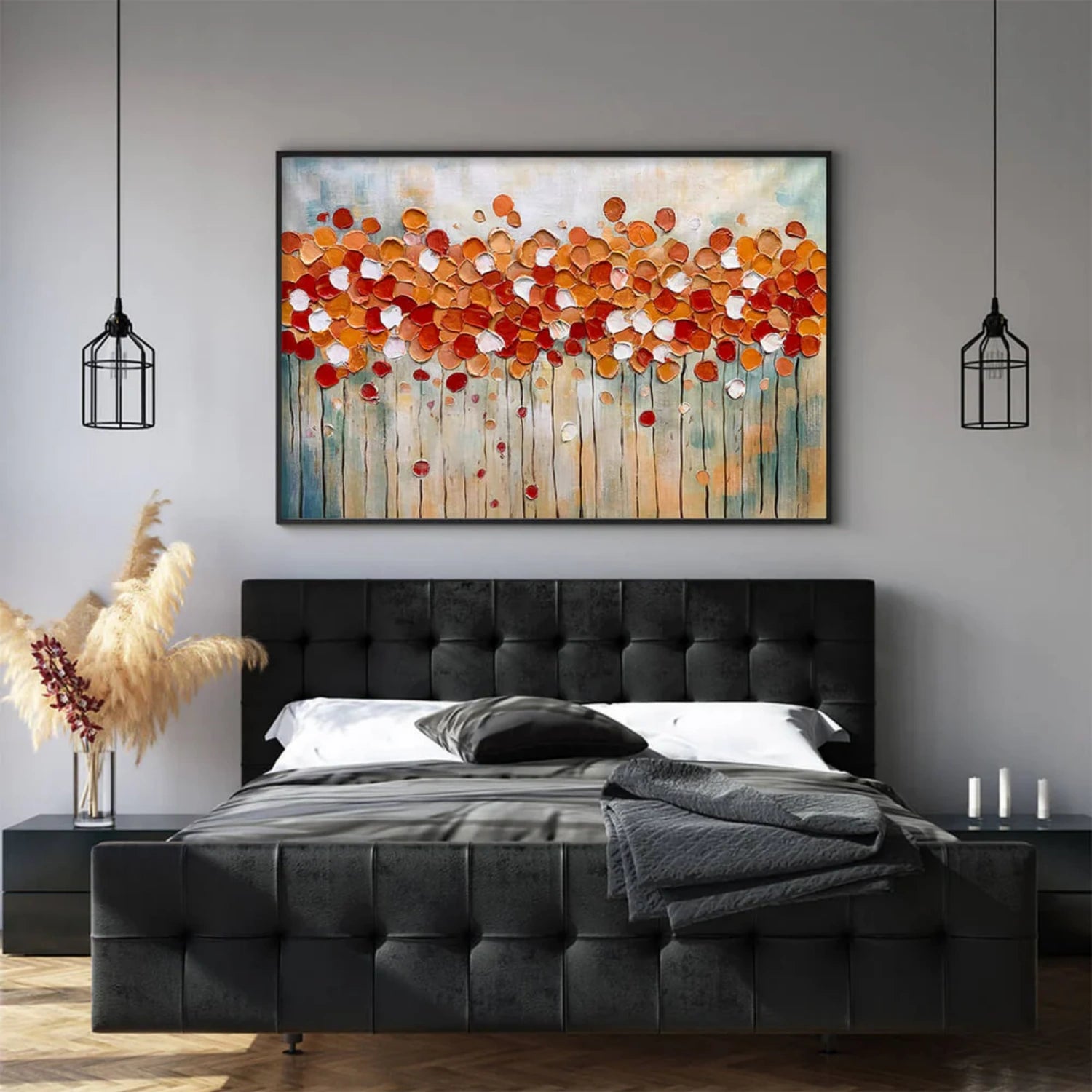 Colorful Abstract Textured Painting Canvas #AT104