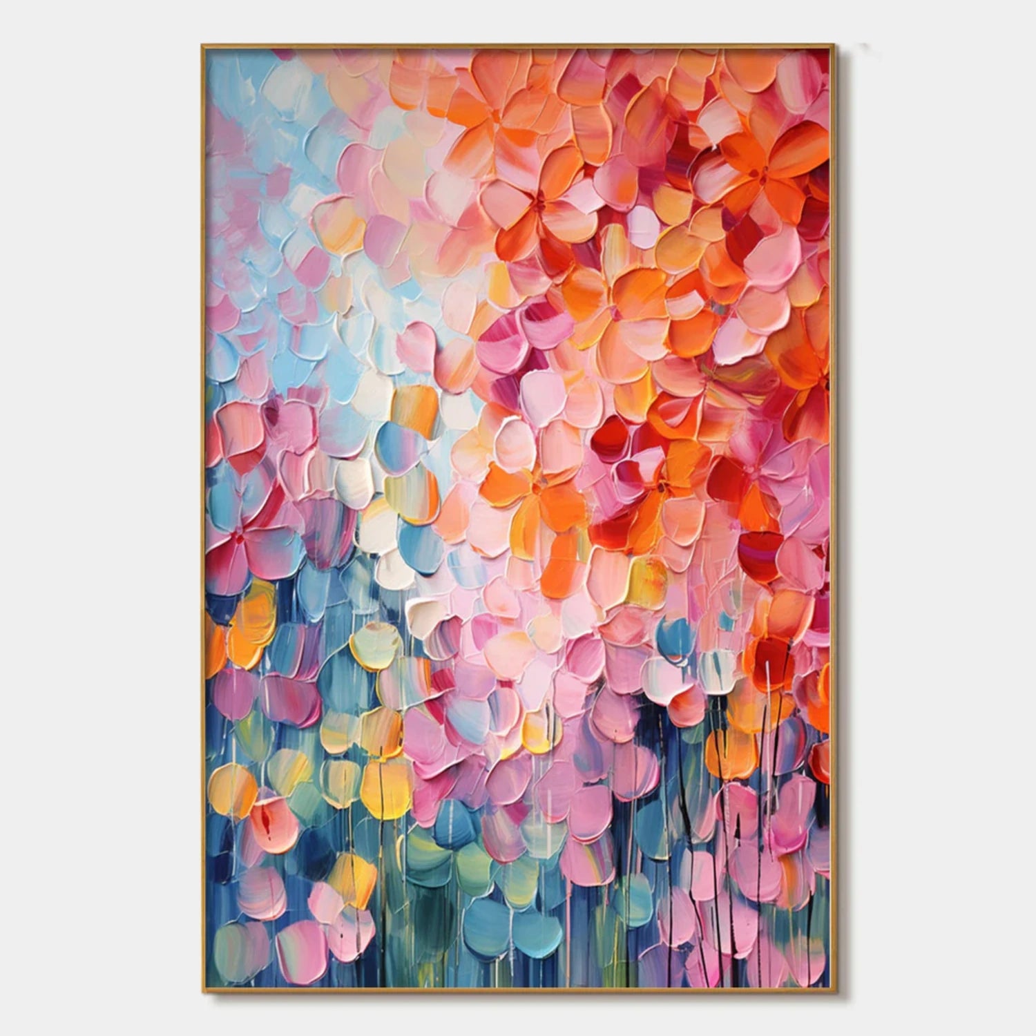 Colorful Abstract Textured Painting Canvas #AT102