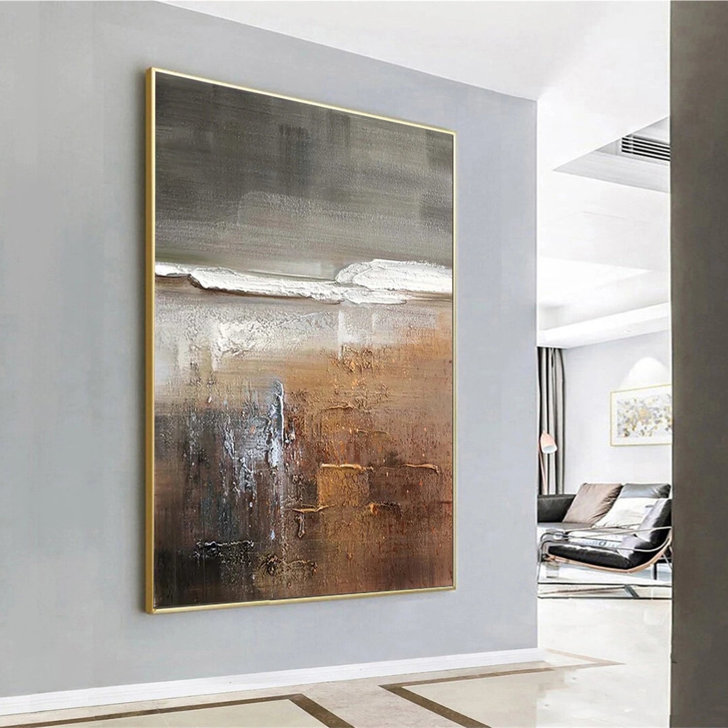 Abstract Textured Painting Canvas #AT072