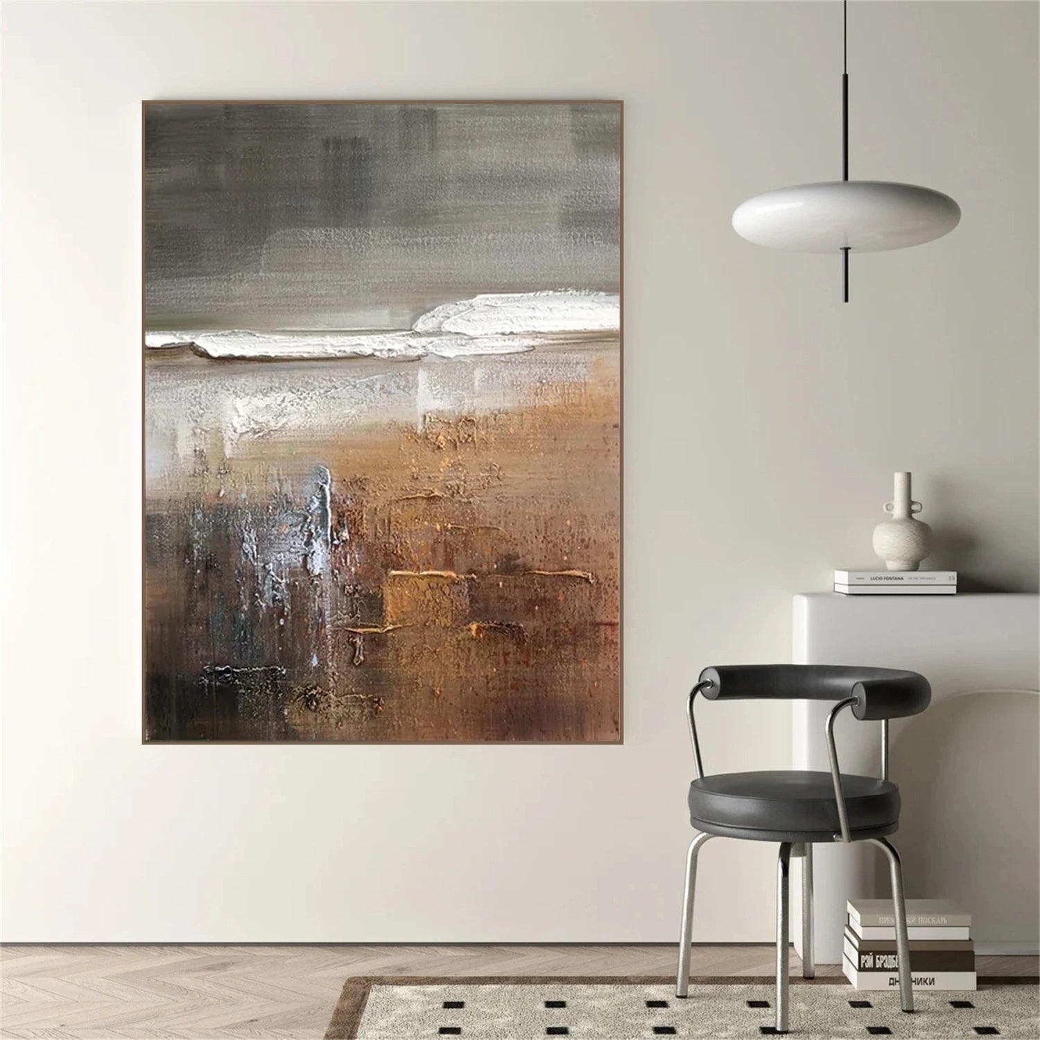 Abstract Textured Painting Canvas #AT072