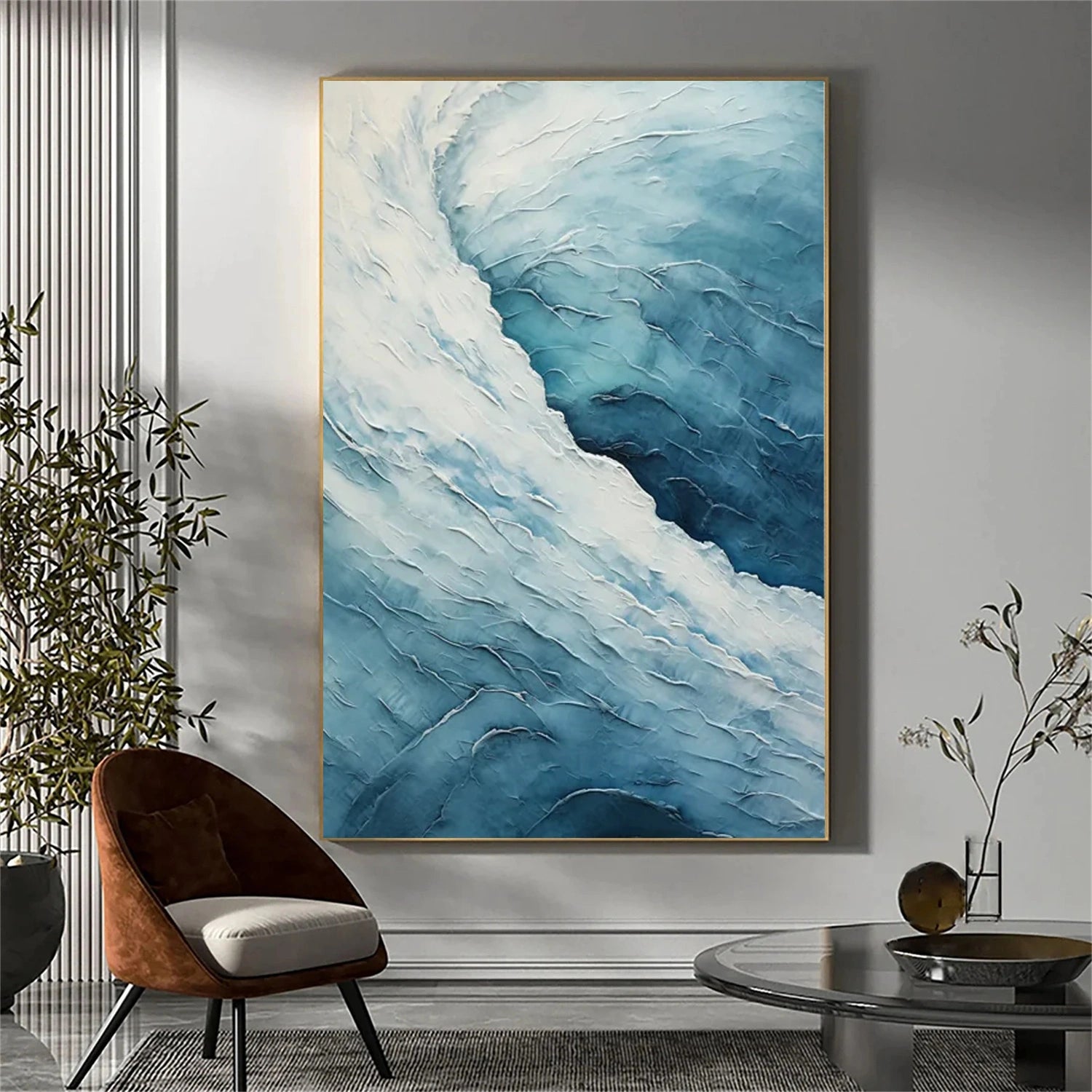 Ocean Textured Painting Canvas #OP018
