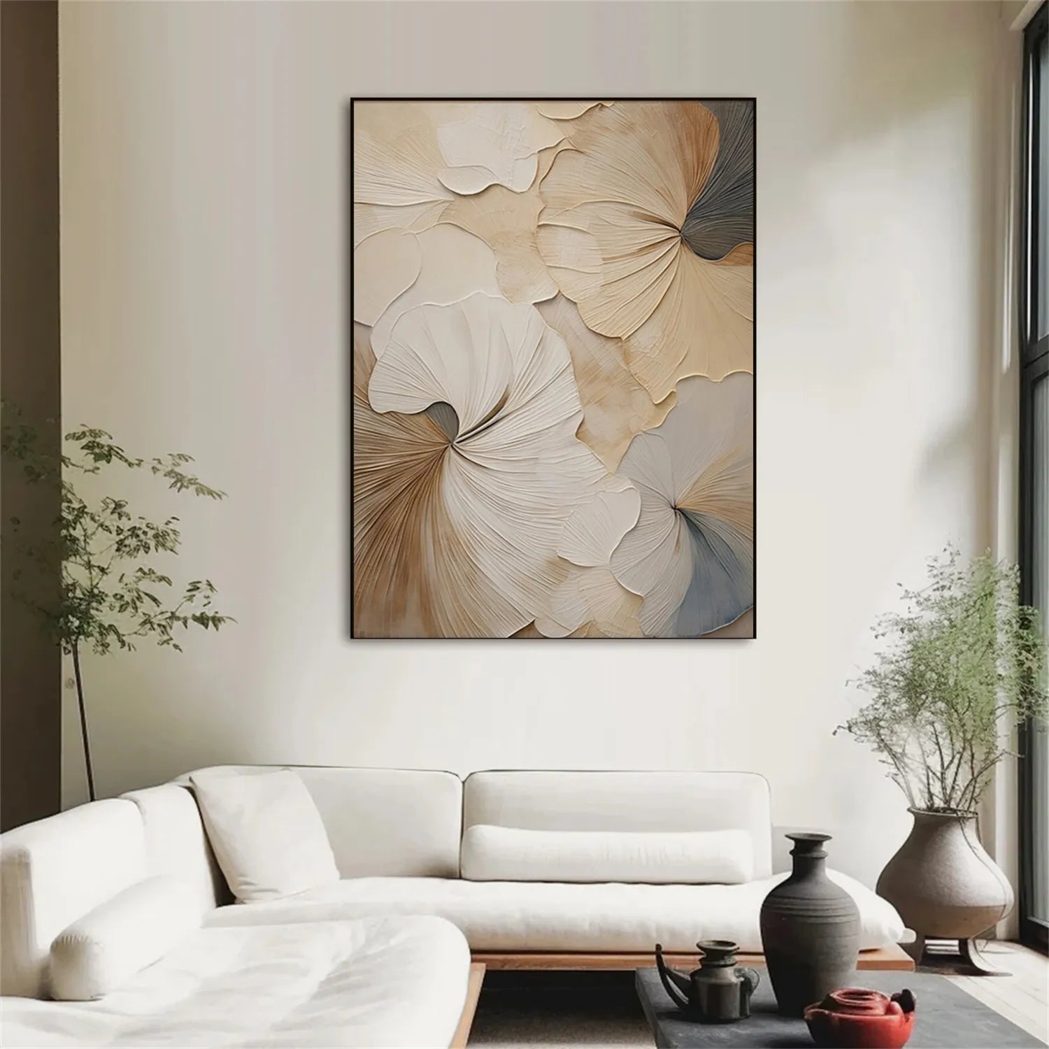 Flower Textured Painting Canvas #FP025