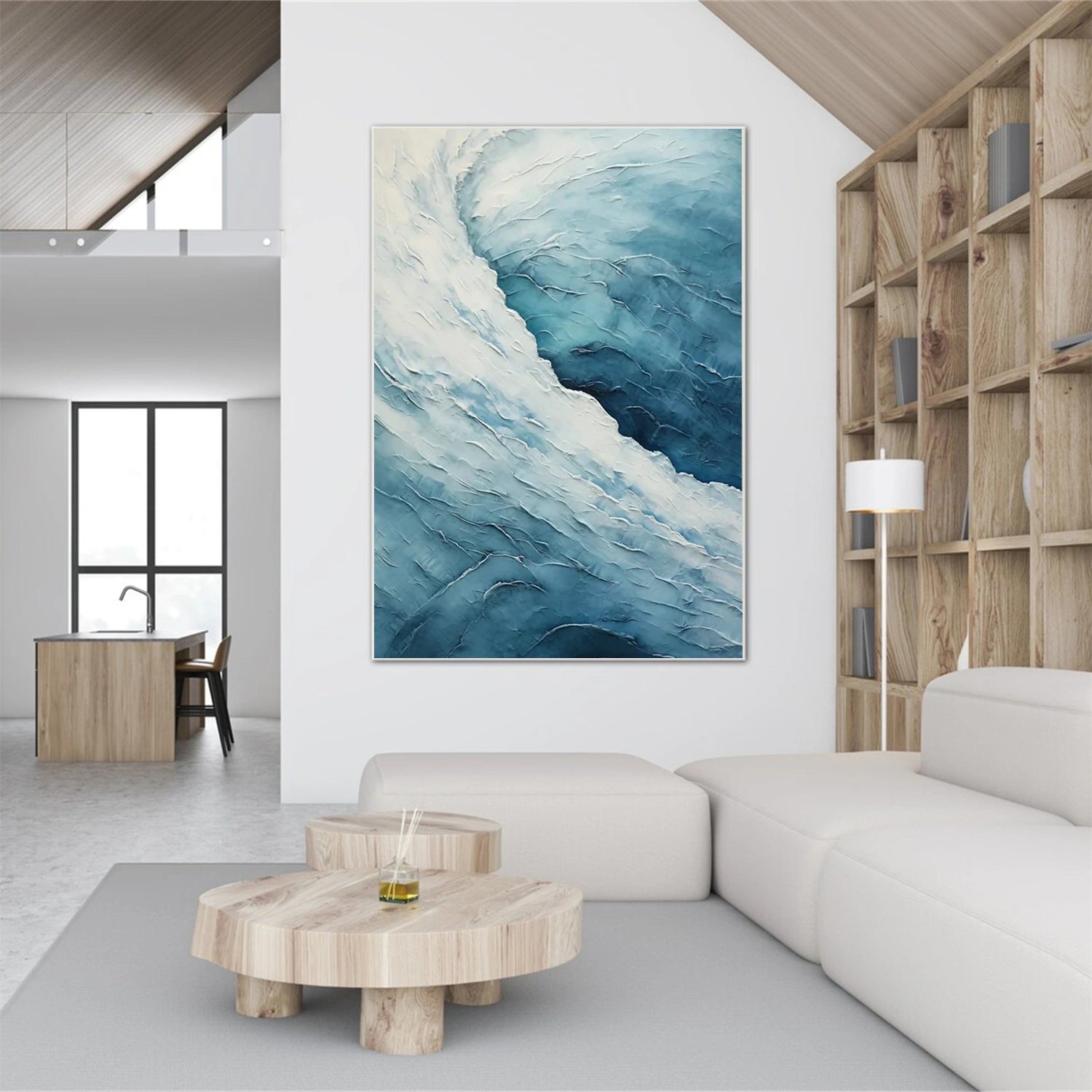Ocean Textured Painting Canvas #OP018