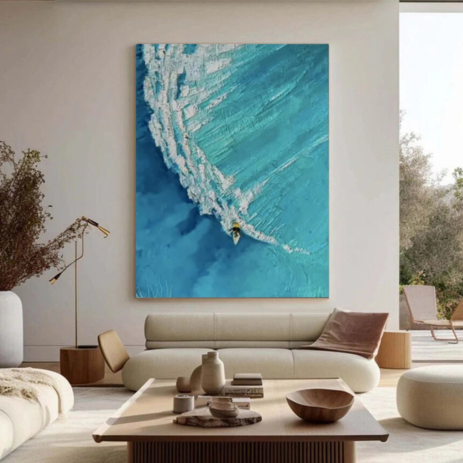 Ocean Textured Painting Canvas #OP011