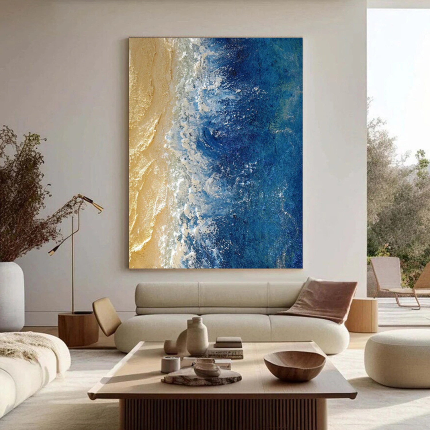 Ocean Textured Painting Canvas #OP006