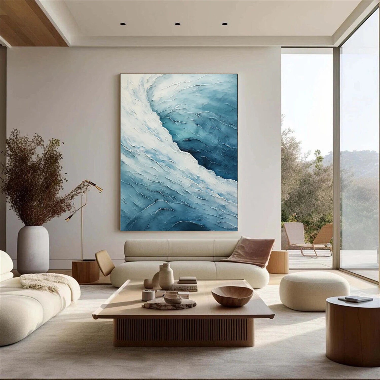 Ocean Textured Painting Canvas #OP018