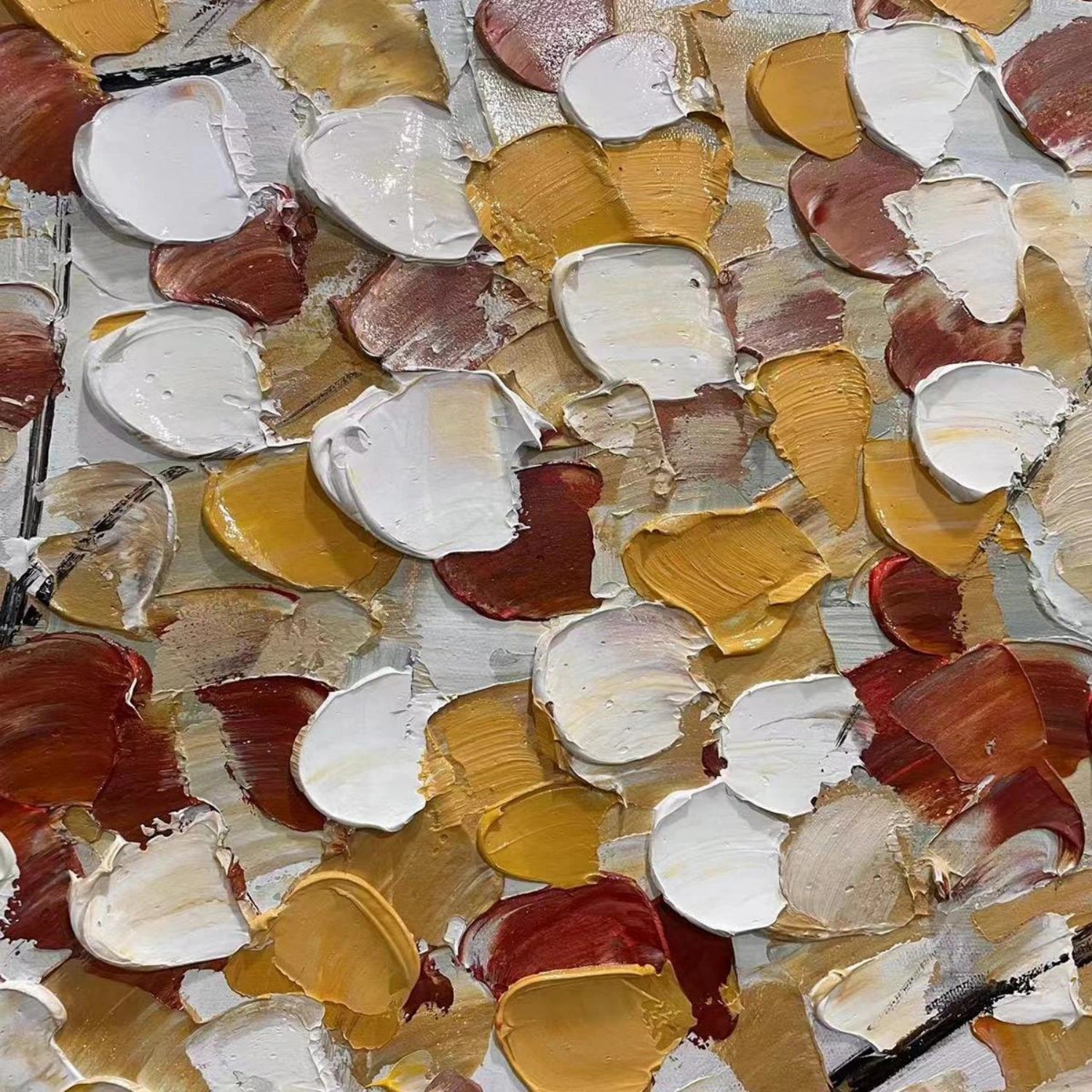 Colorful  Tree Textured Painting Canvas #TP023