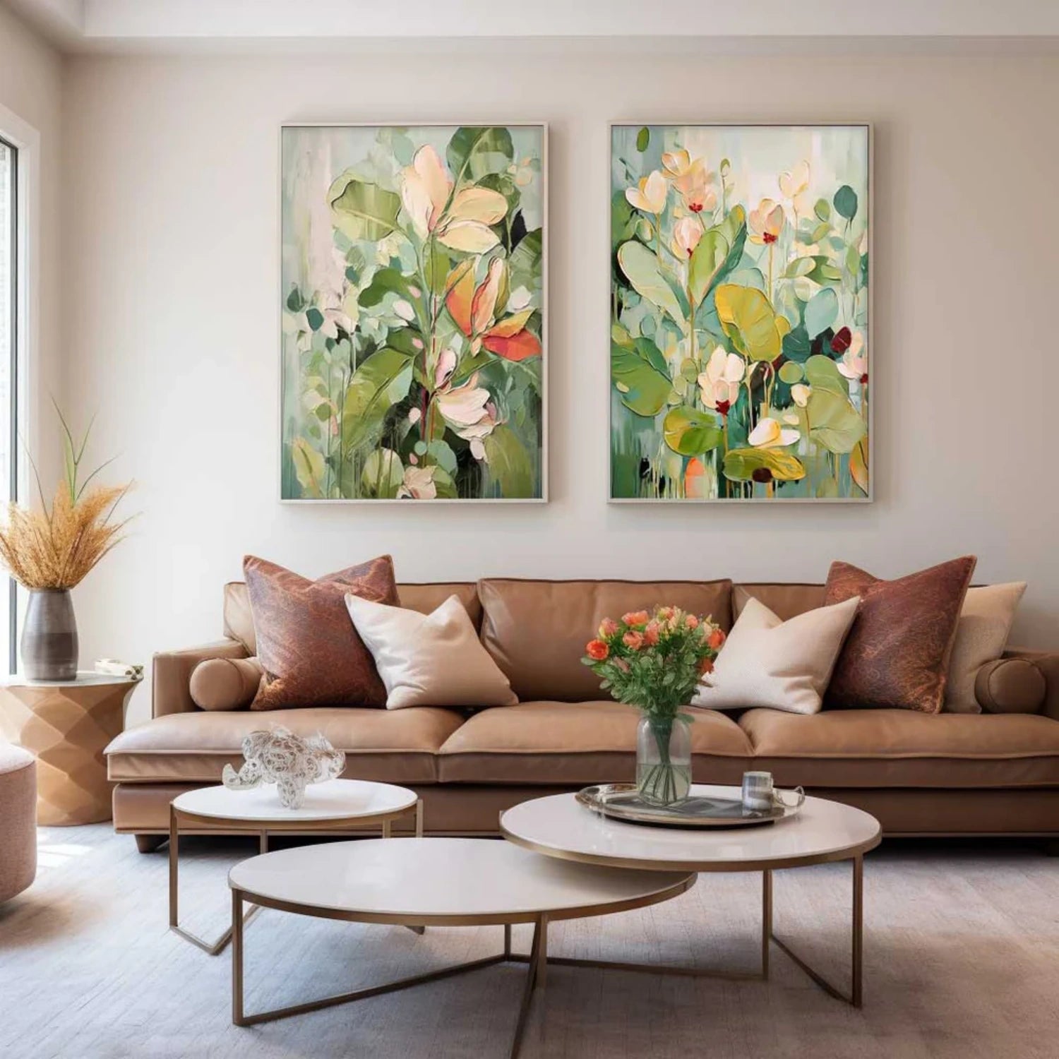 Flower Textured Painting Canvas #FP069