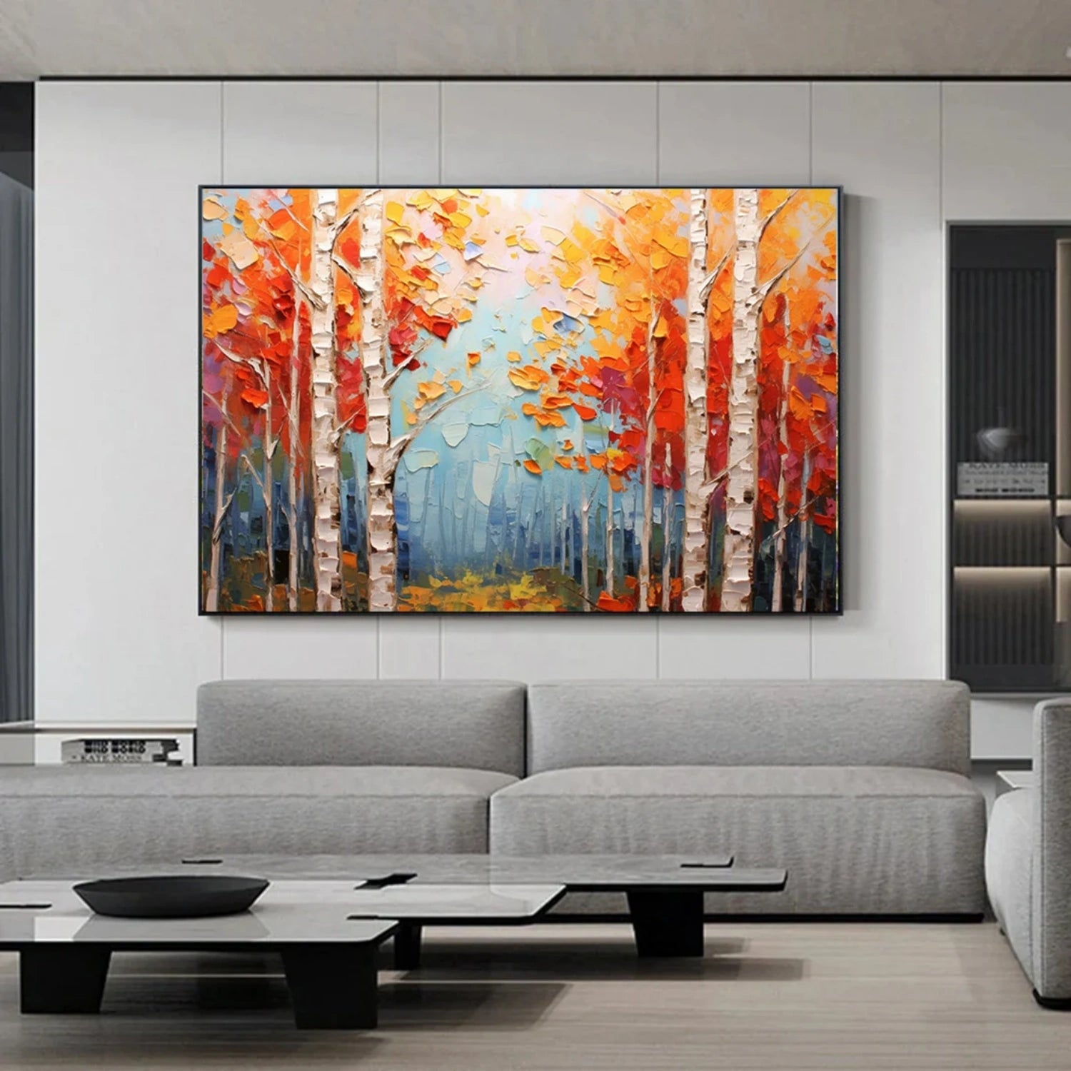 Tree Abstract Textured Wall Art #TP049