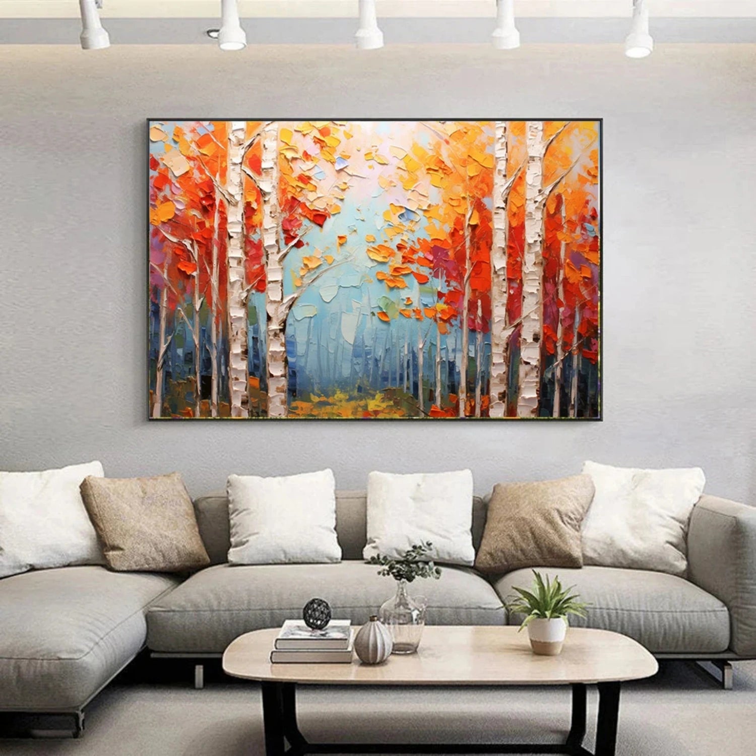 Tree Abstract Textured Wall Art #TP049