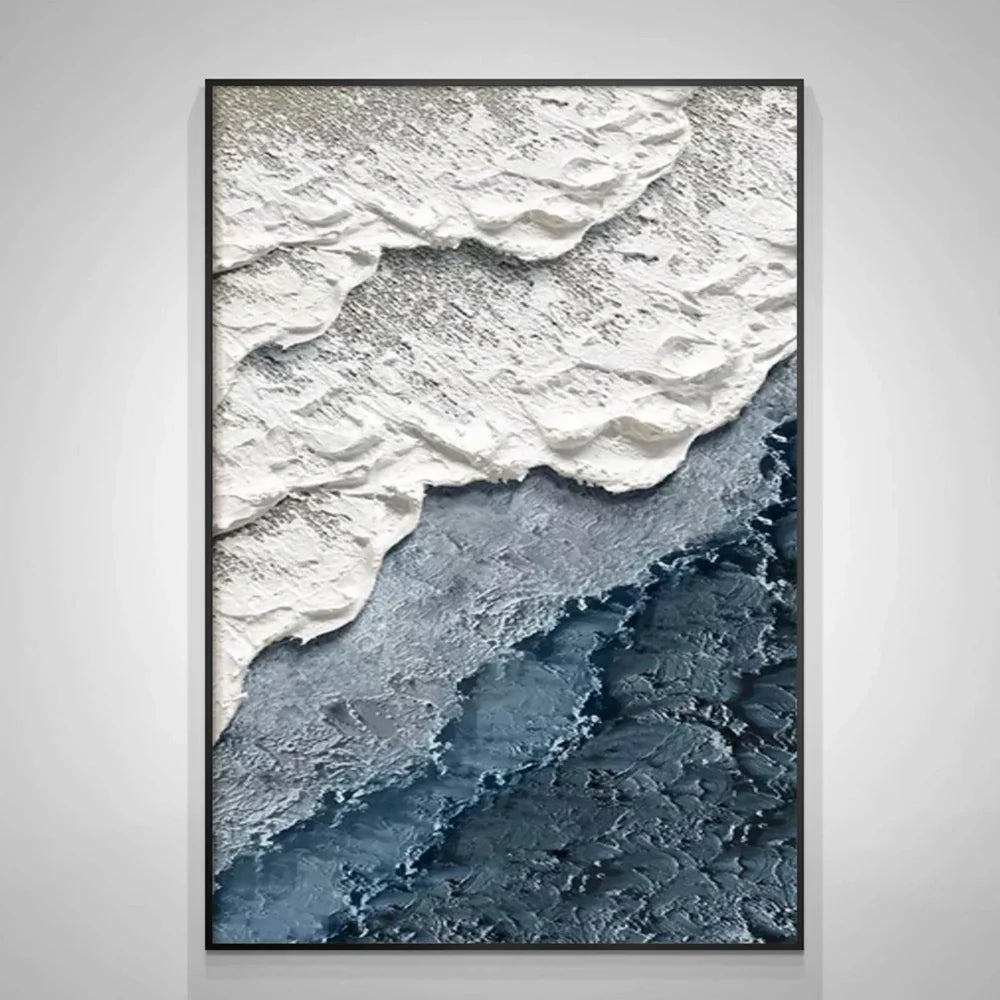 Ocean And Sky Textured Painting Canvas #OS048