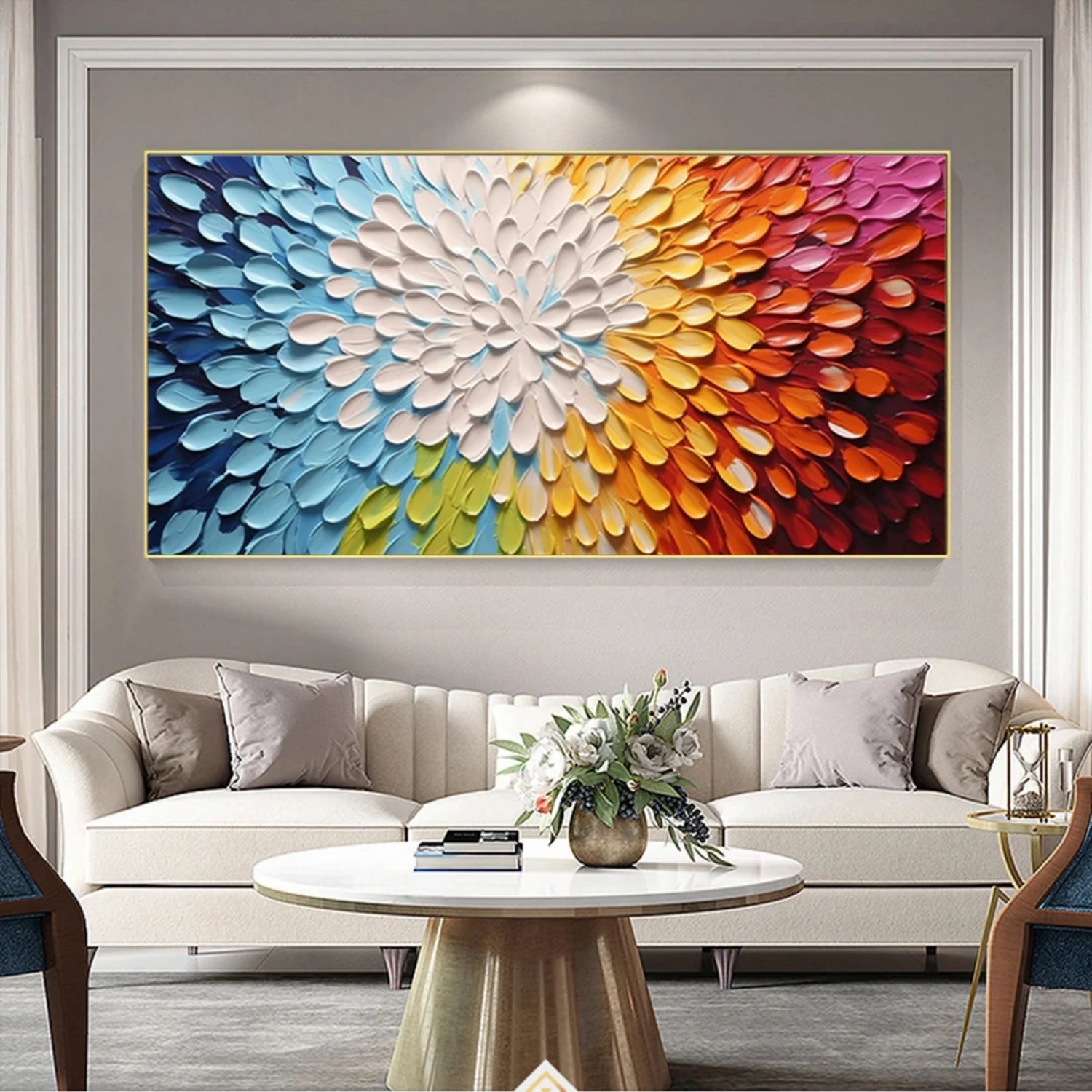 Colorful Abstract Textured Wall Art #AT106