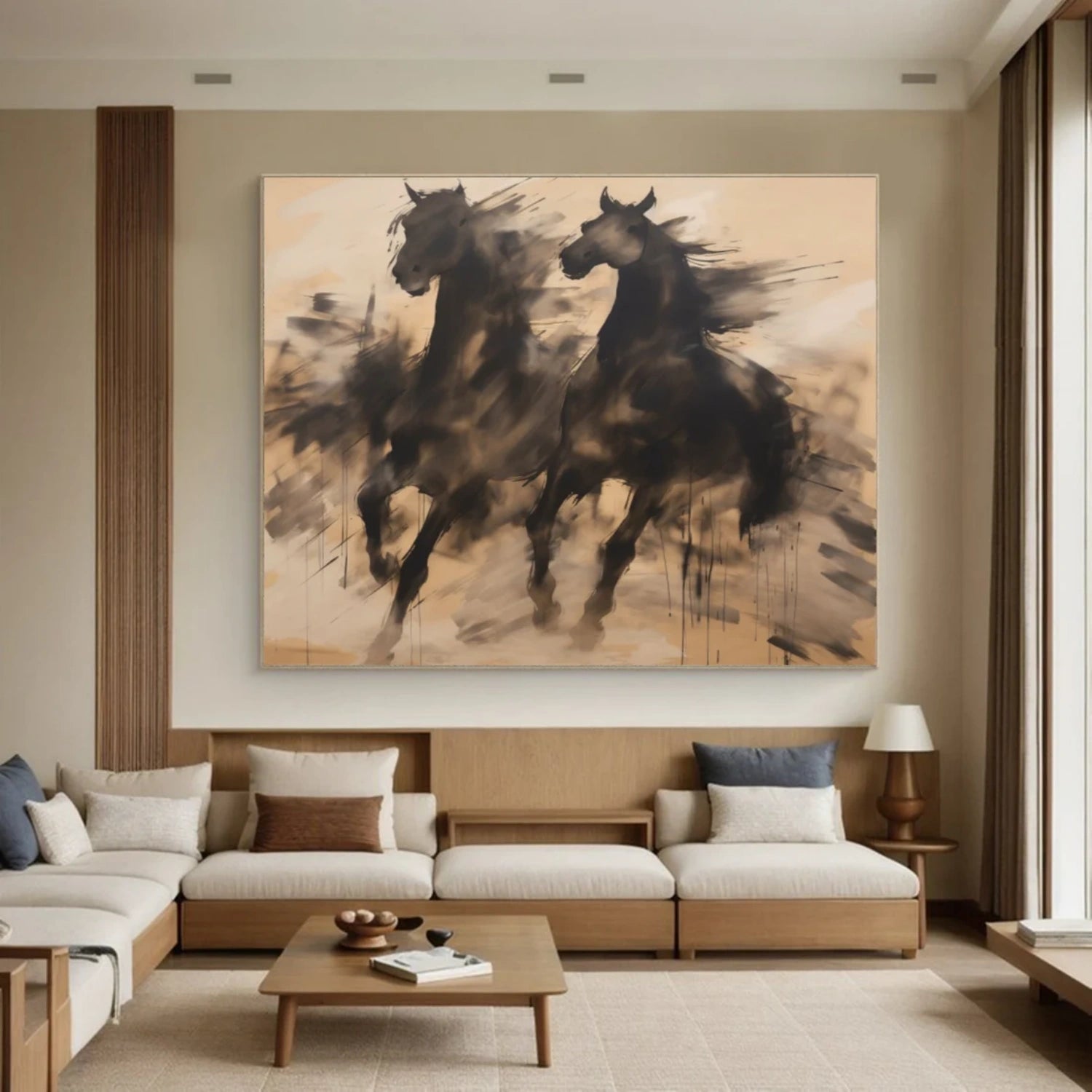 Abstract Animal Horse Wall Art #AC044