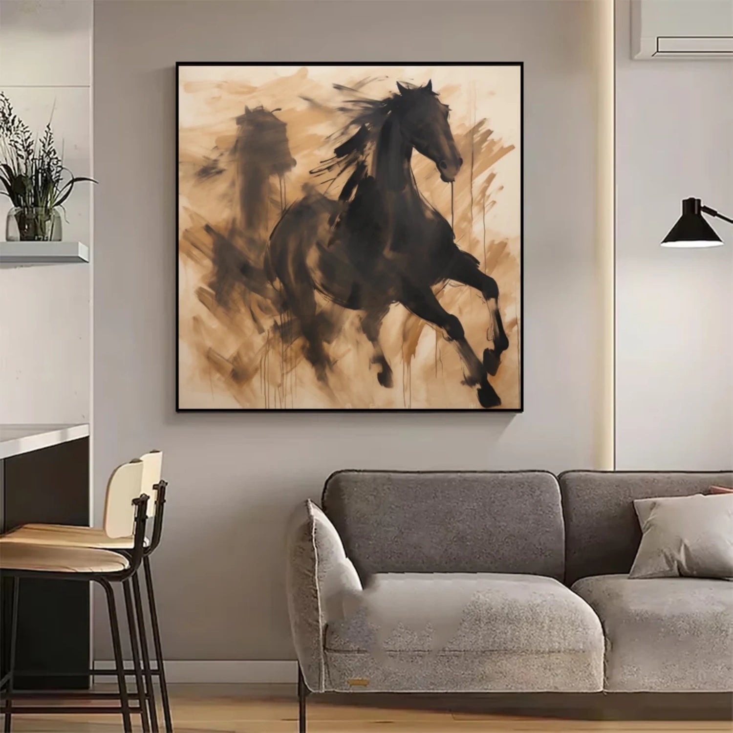 Abstract Animal Horse Wall Art #AC043