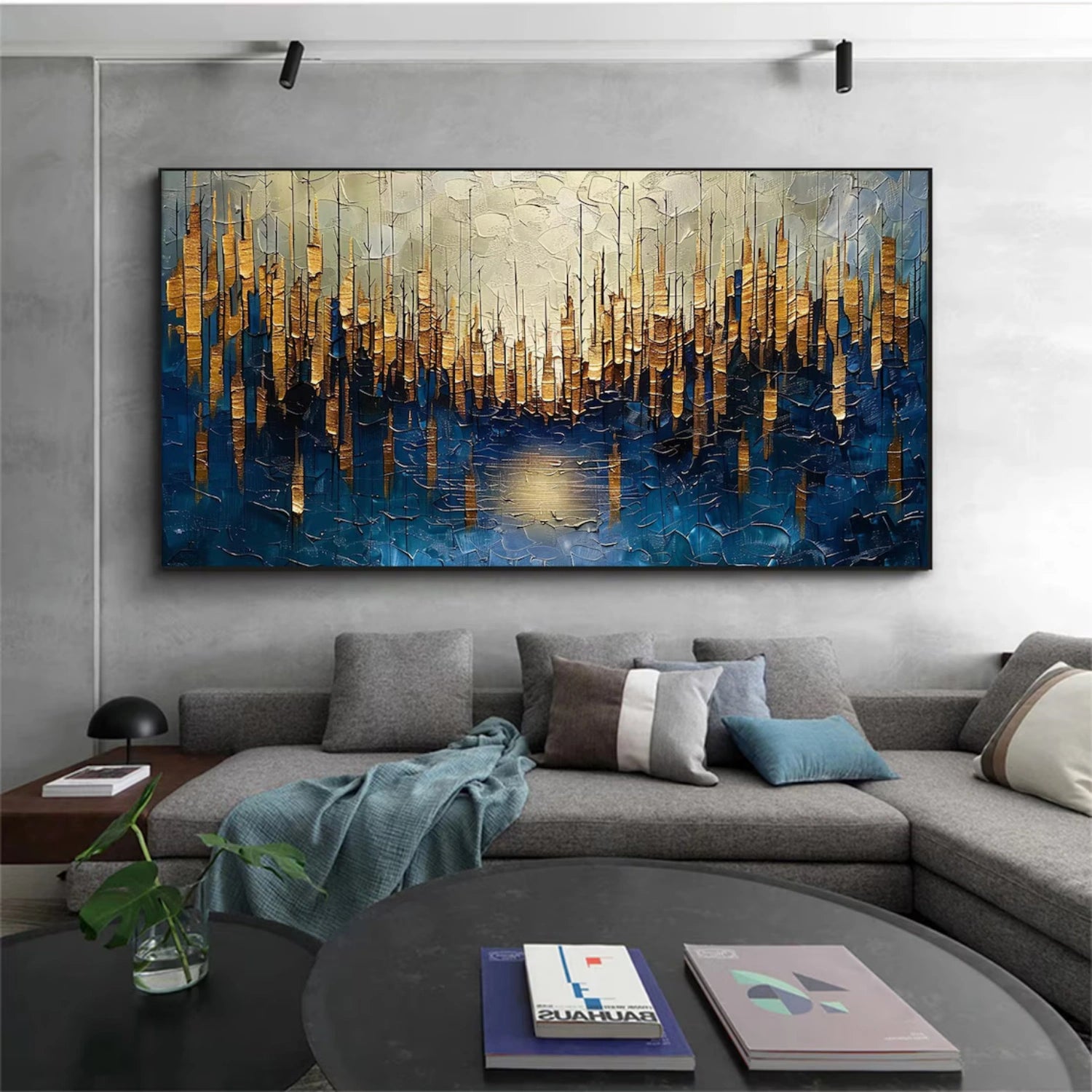Abstract Textured Painting Canvas #AT098