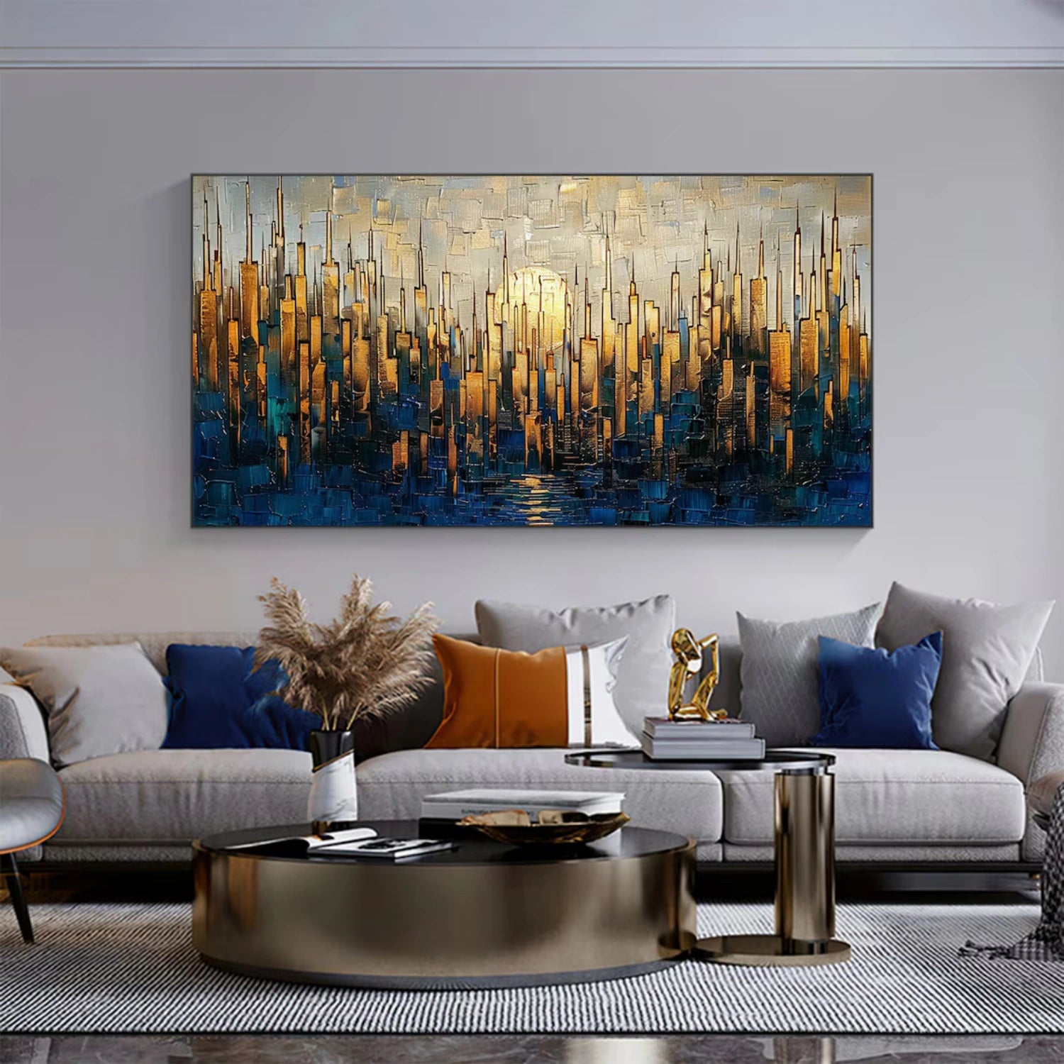 Abstract Textured Painting Canvas #AT097