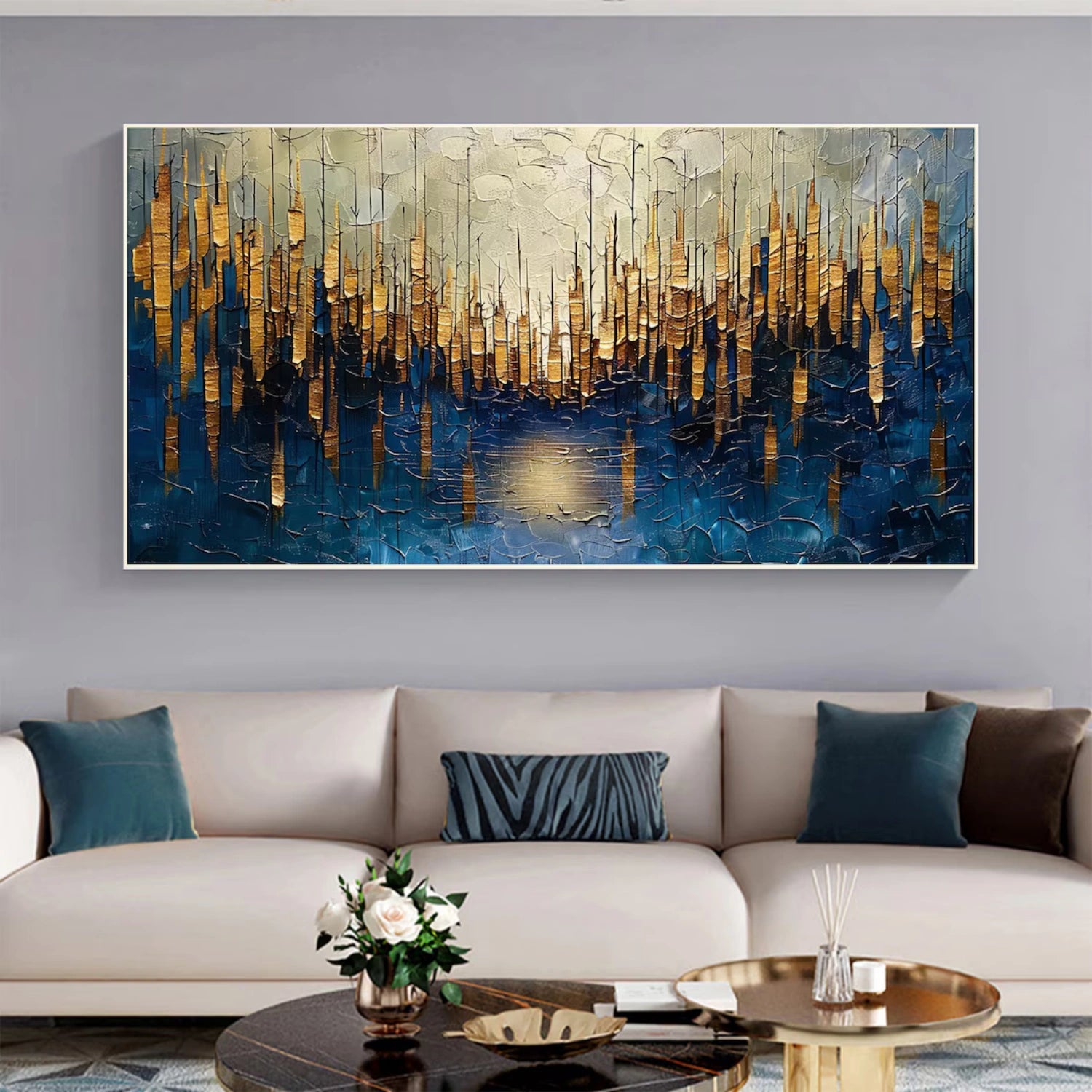 Abstract Textured Painting Canvas #AT098