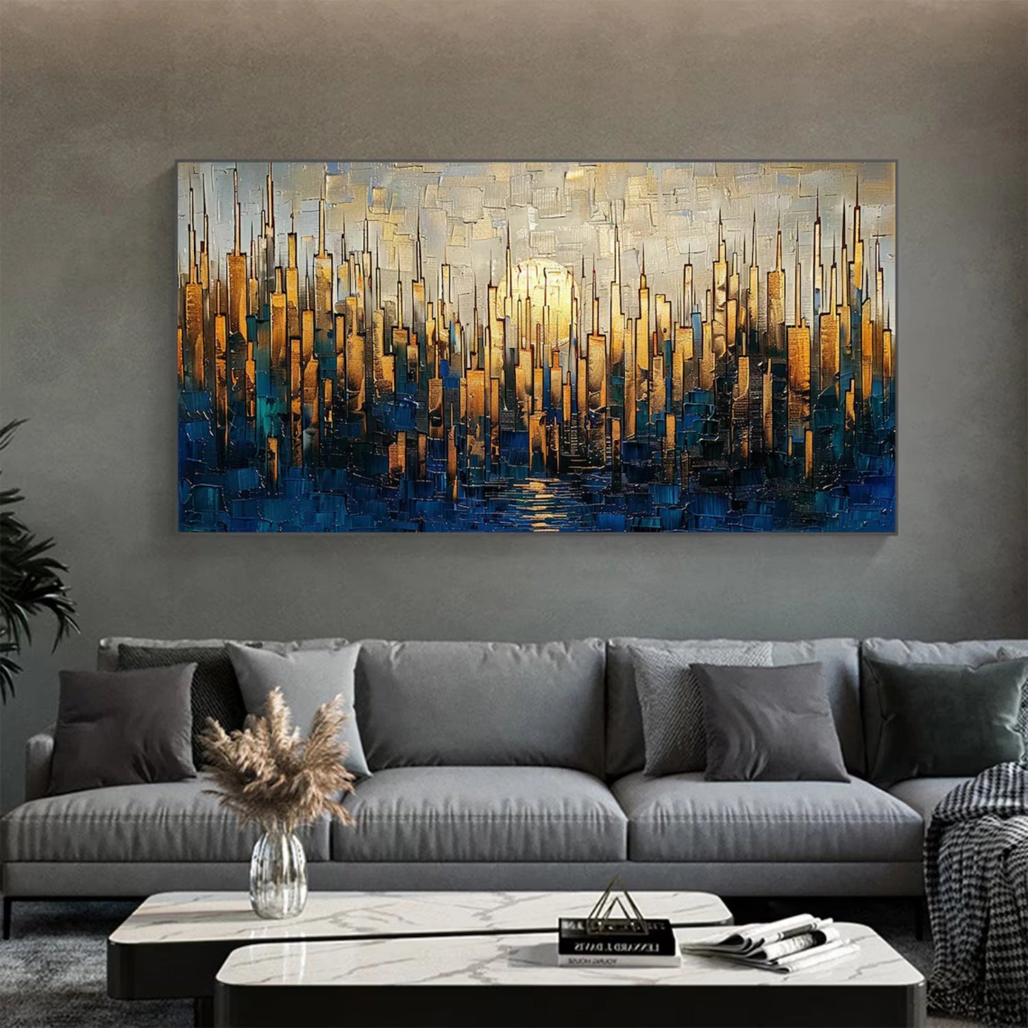 Abstract Textured Painting Canvas #AT097