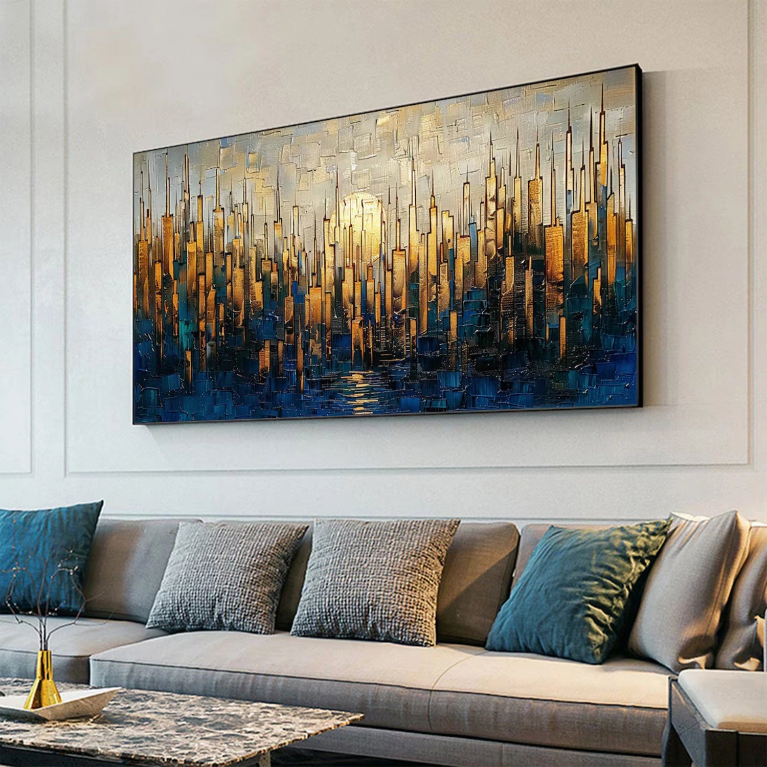 Abstract Textured Painting Canvas #AT097