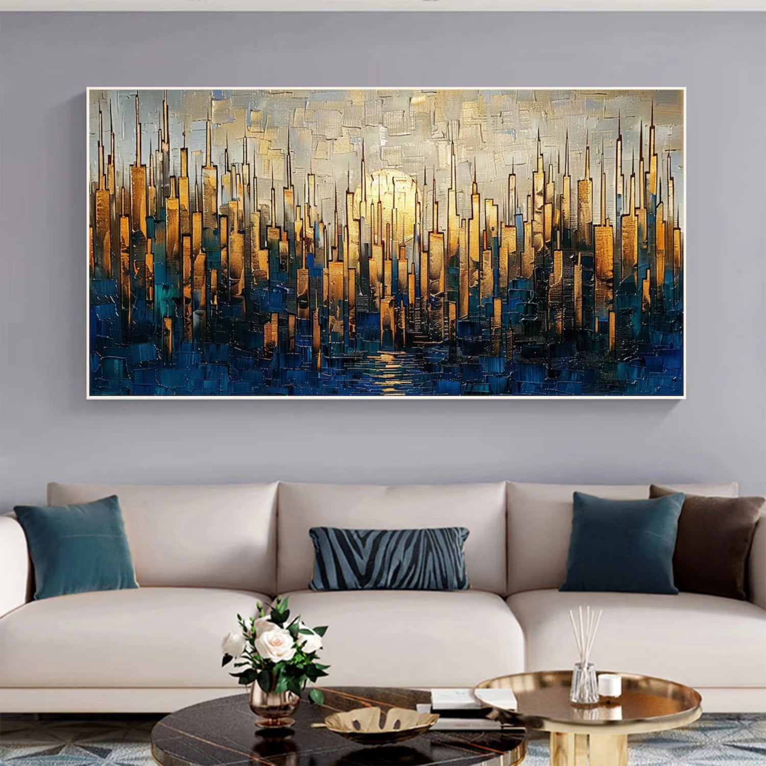 Abstract Textured Painting Canvas #AT097