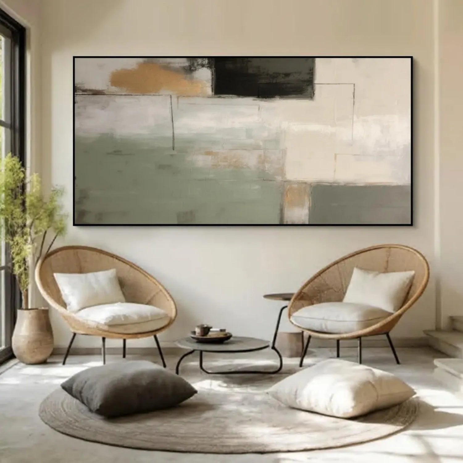 Abstract Canvas Wall Art #AP237