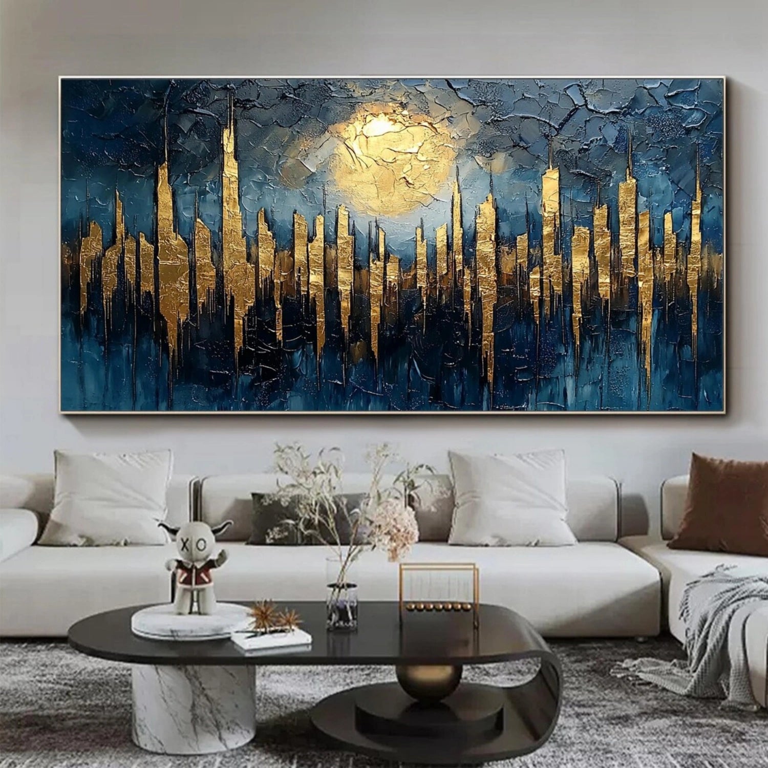 Abstract Textured Painting Canvas #AT096