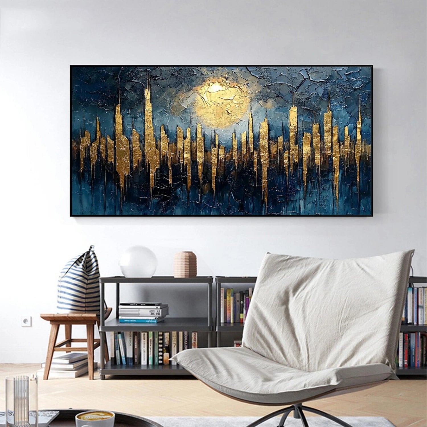 Abstract Textured Painting Canvas #AT096