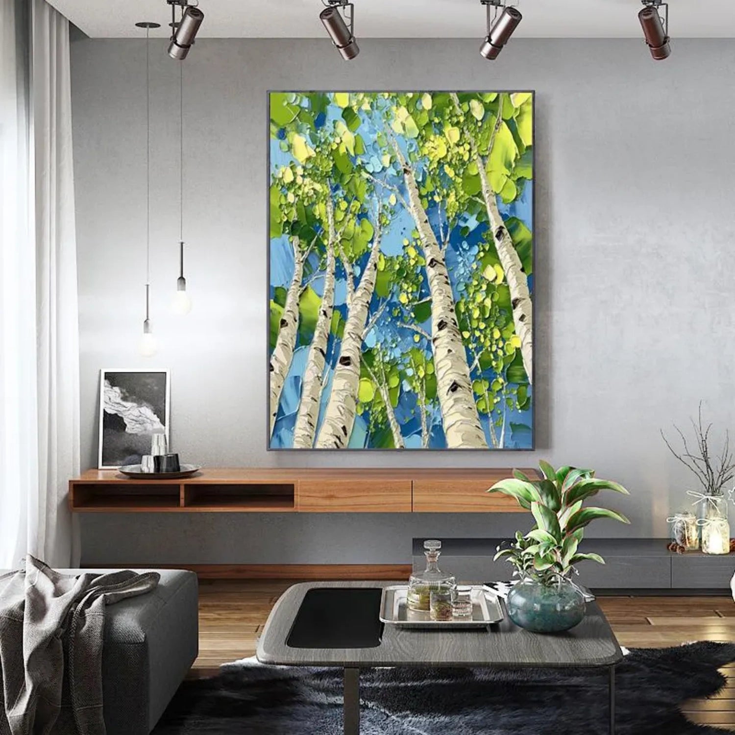Tree Abstract Textured Wall Art #TP038
