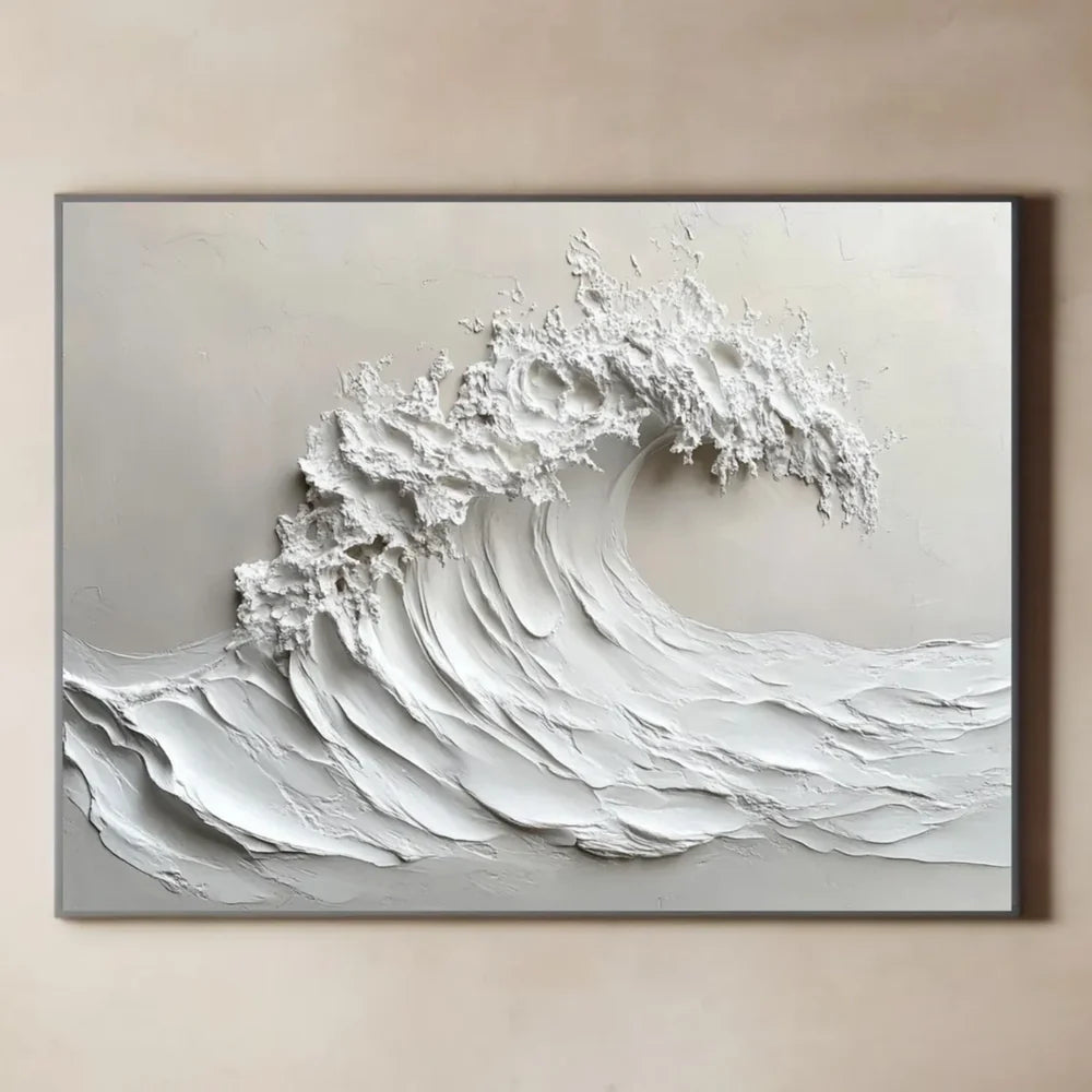 Ocean And Sky Textured Painting Canvas #OS038
