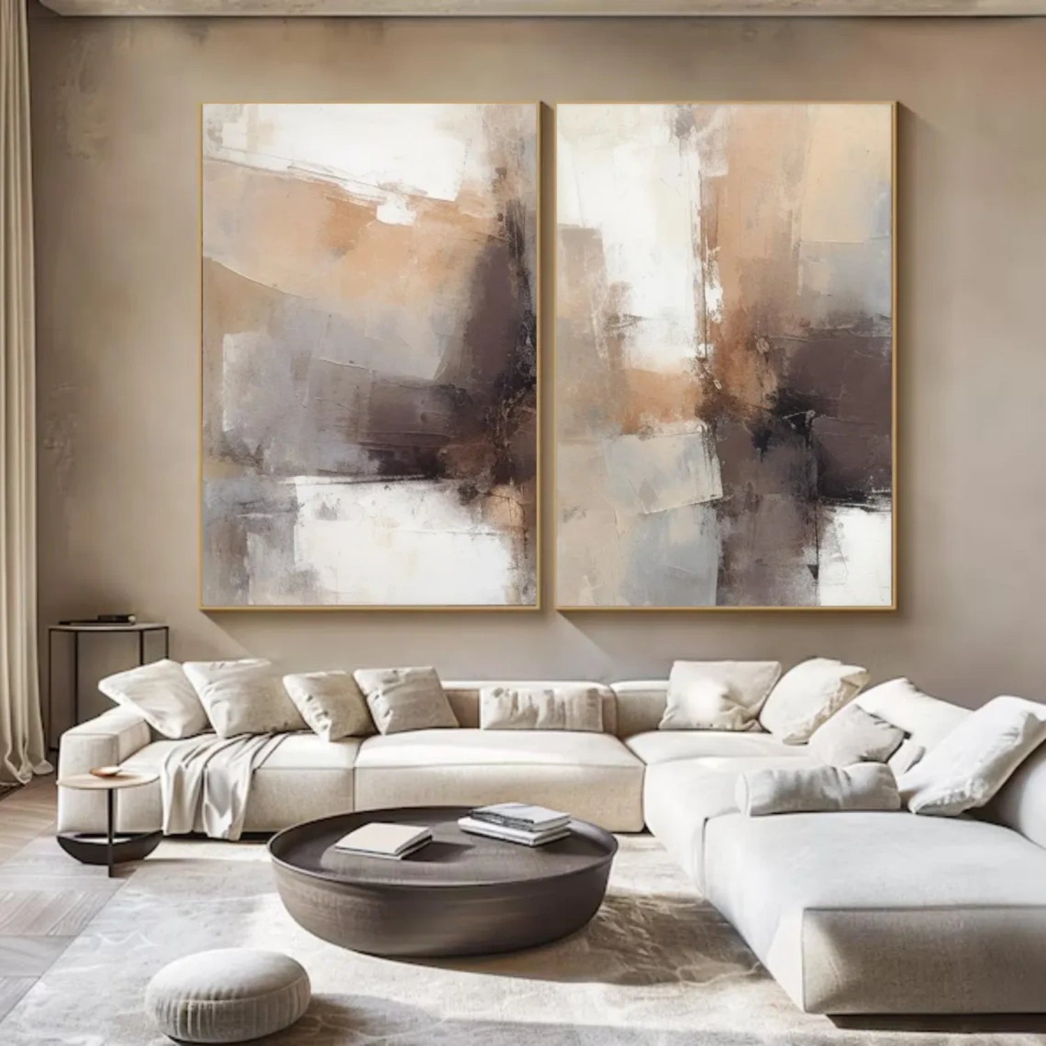 Abstract Canvas Wall Art Set of 2 #AP234