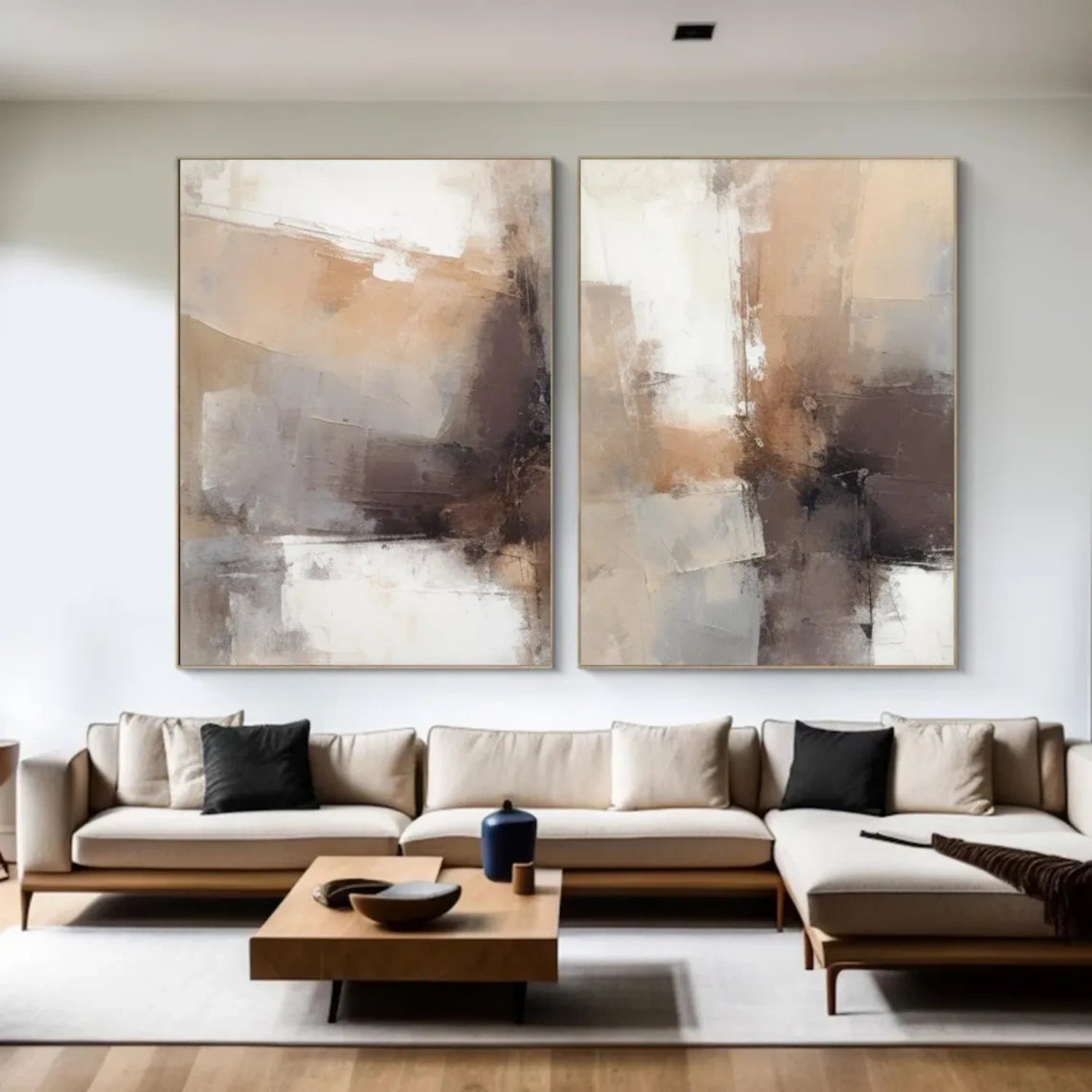 Abstract Canvas Wall Art Set of 2 #AP234