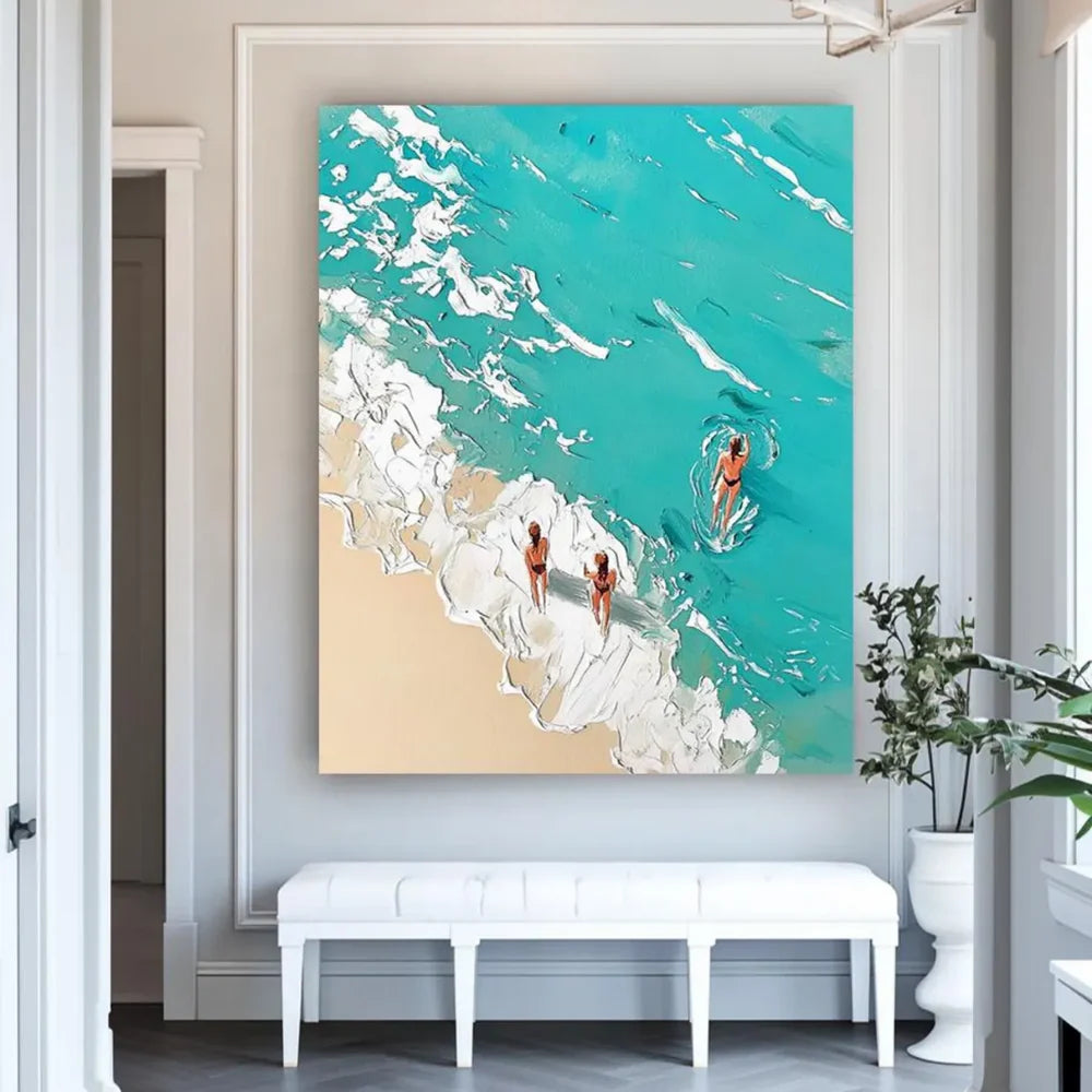 Swimming Sport Textured Wall Art #MS038
