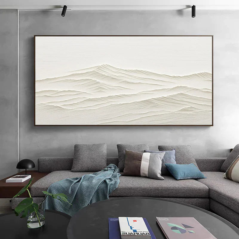 Mountain Minimalist Textured Canvas Art #MO015
