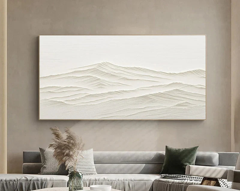 Mountain Minimalist Textured Canvas Art #MO015