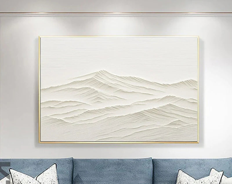 Mountain Minimalist Textured Canvas Art #MO015