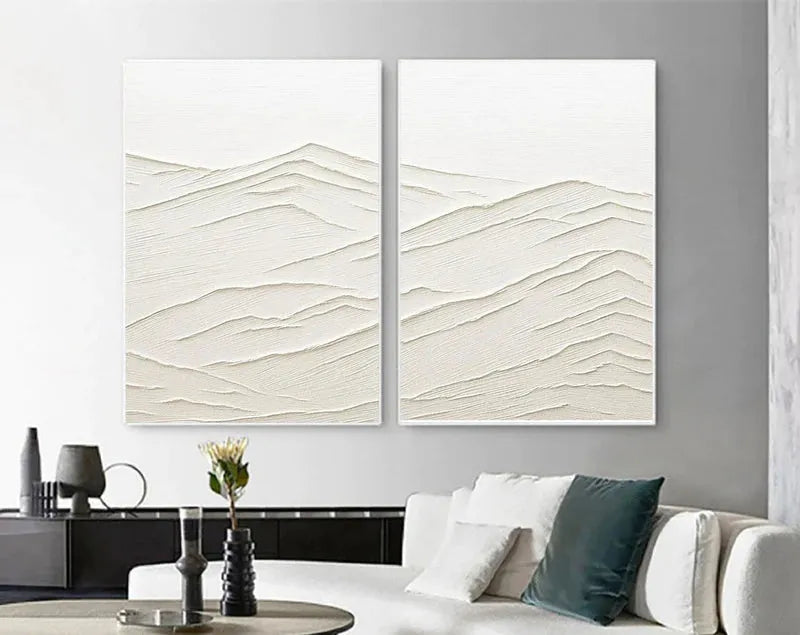 Mountain Textured Canvas Art Set of 2 #MO009