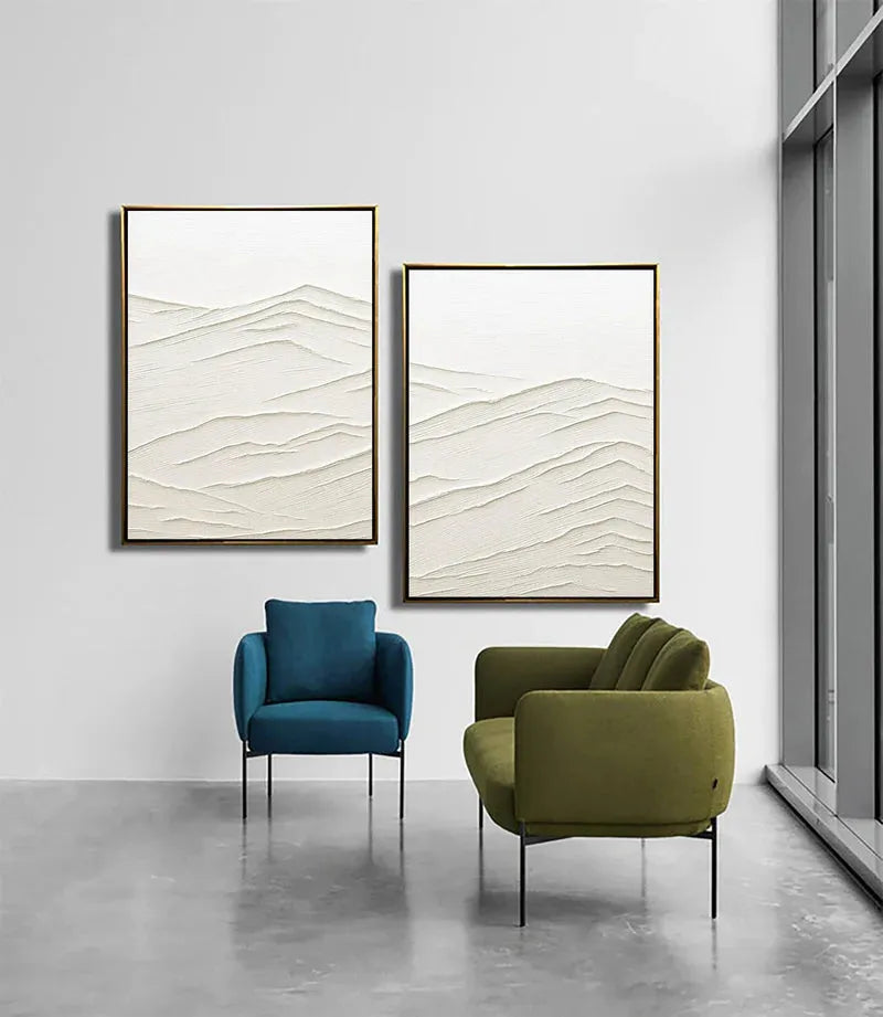 Mountain Textured Canvas Art Set of 2 #MO009