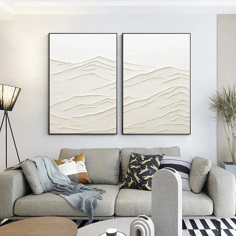 Mountain Textured Canvas Art Set of 2 #MO009