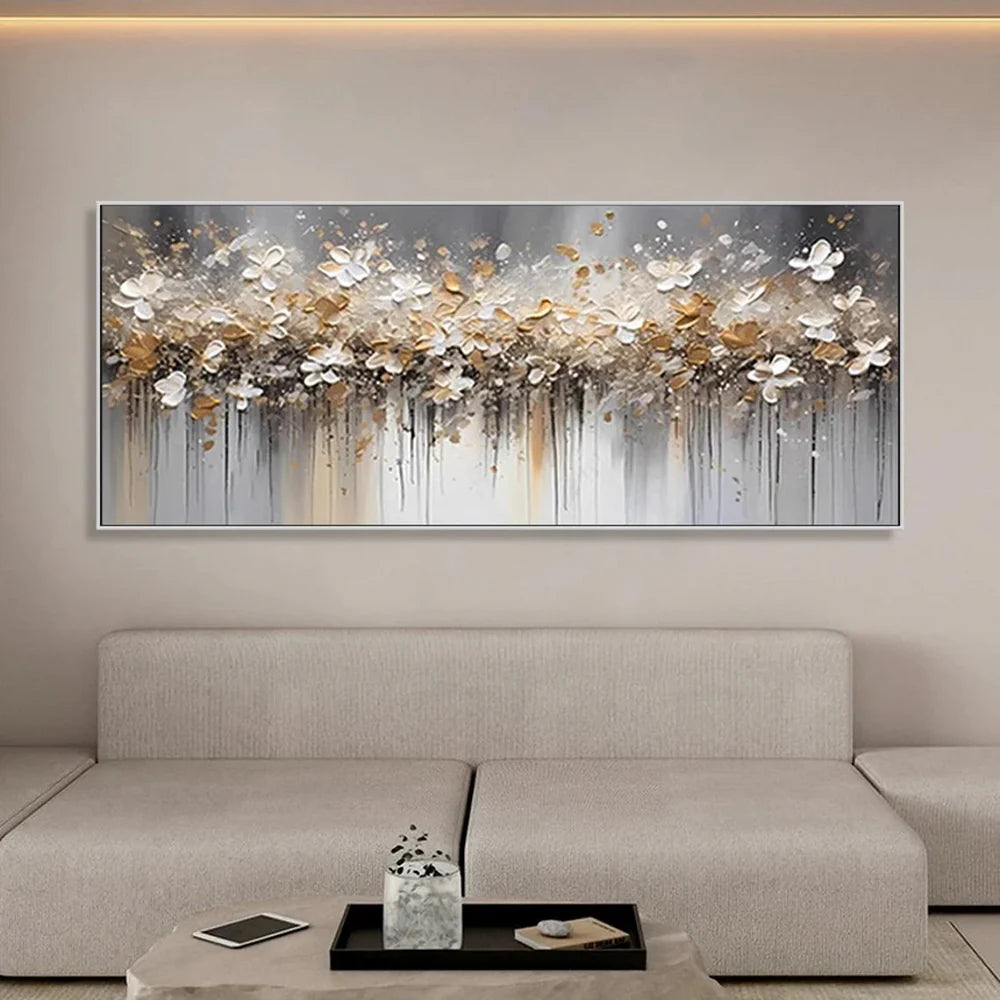 Flower Textured Painting Canvas #FP062