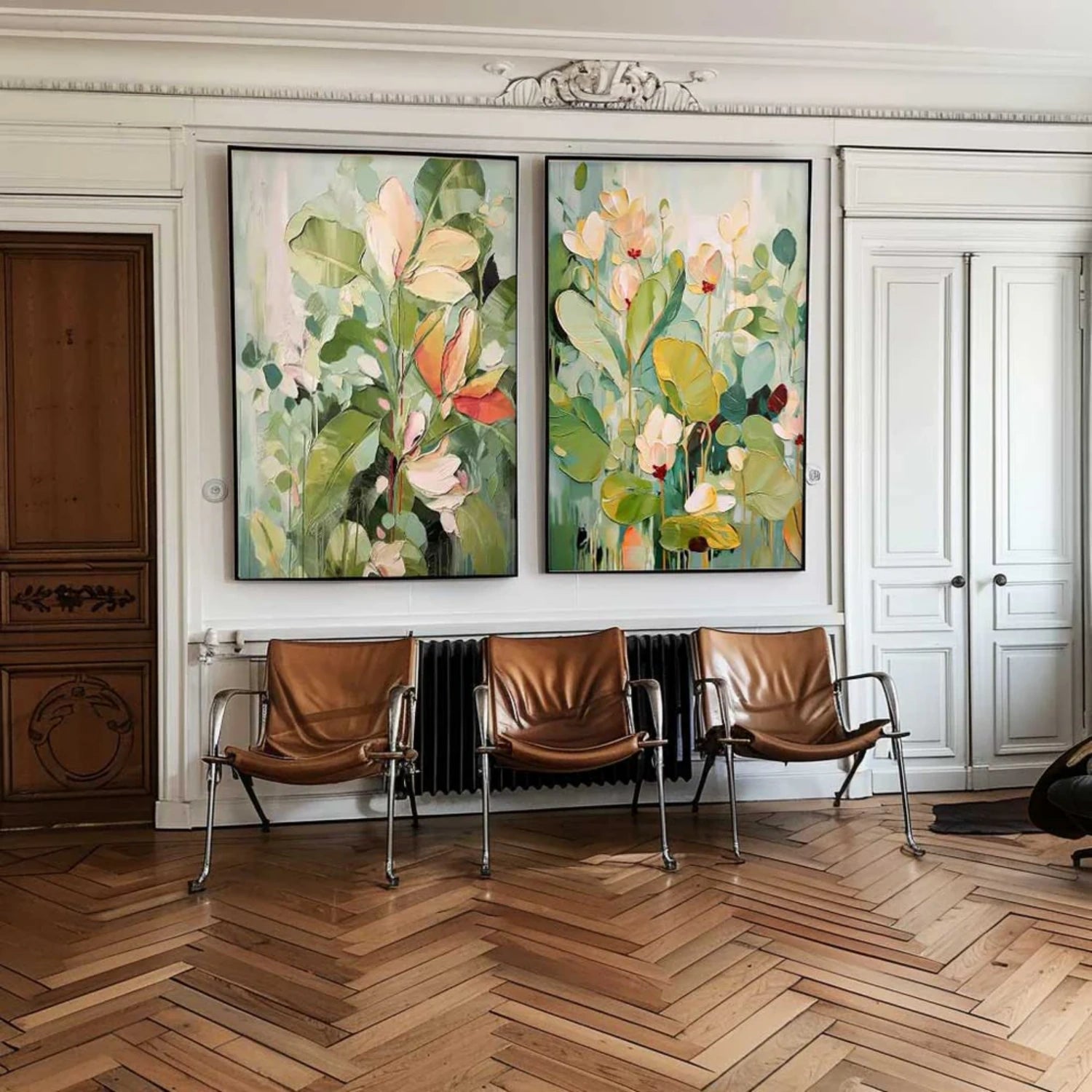 Flower Textured Painting Canvas #FP069