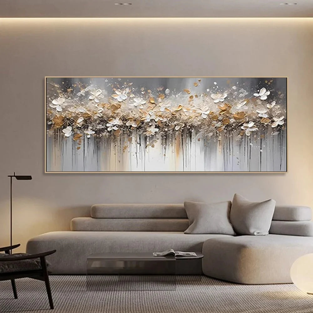Flower Textured Painting Canvas #FP062
