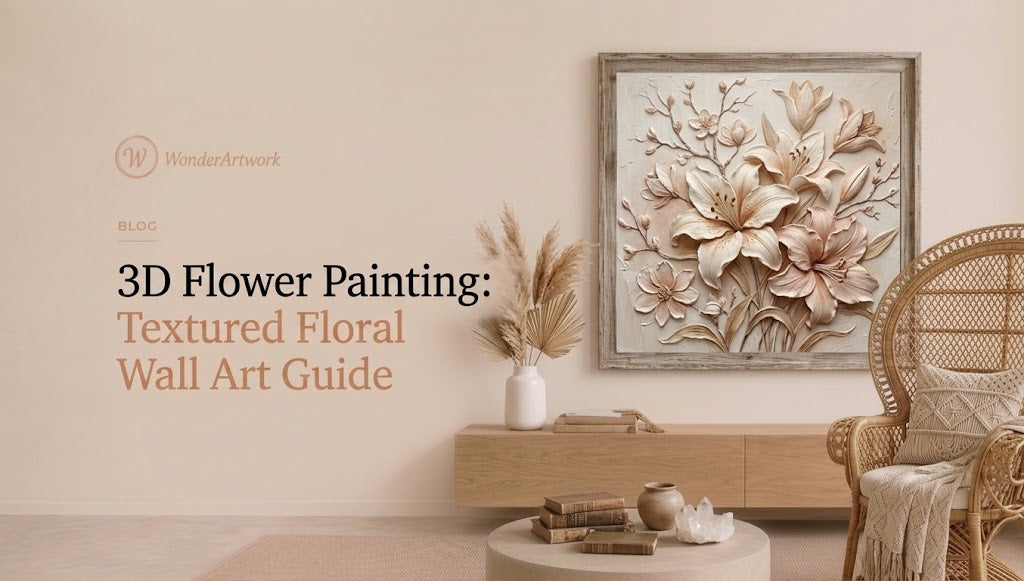 3D Flower Painting: Textured Floral Wall Art Guide