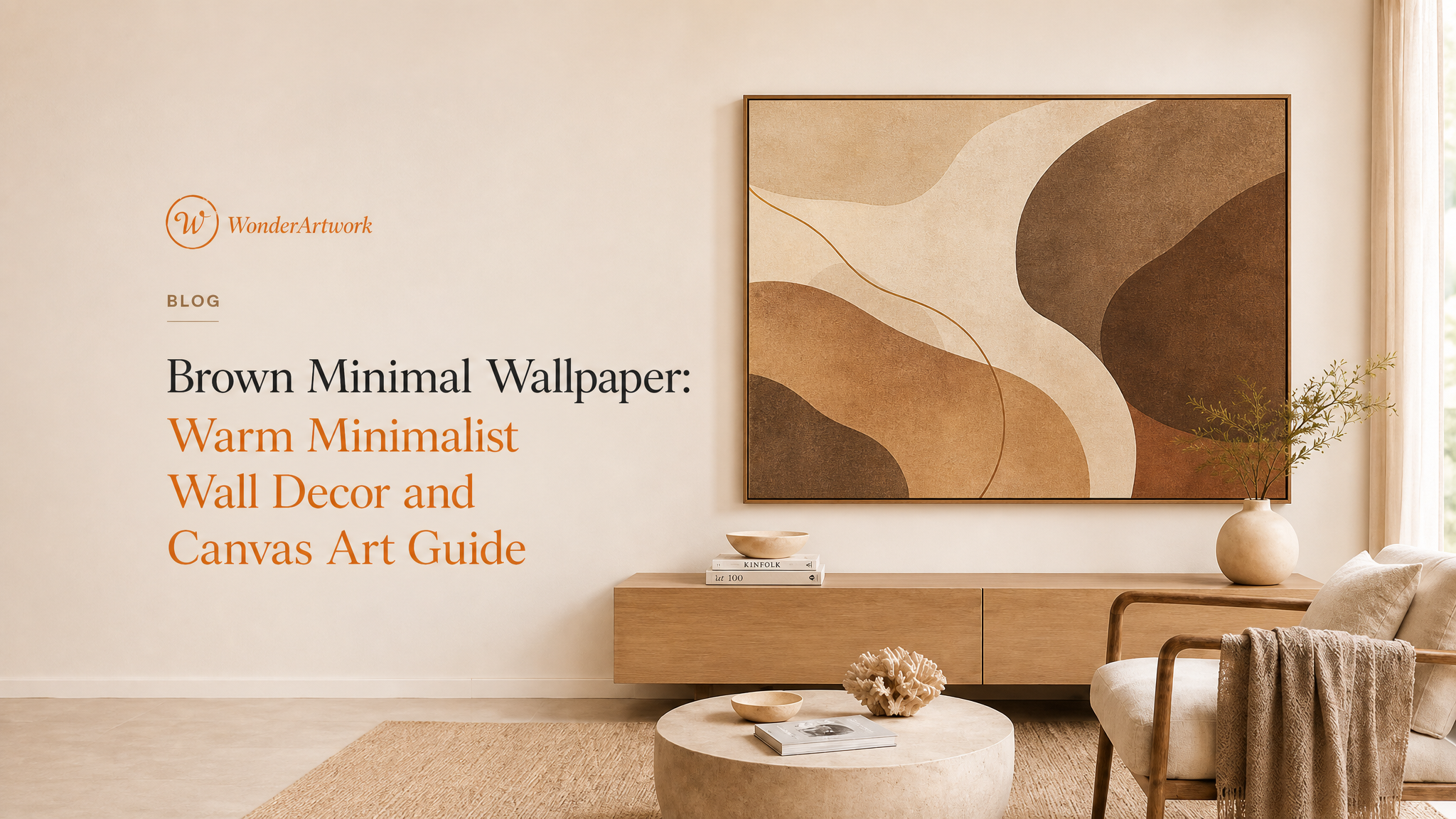 Brown Minimal Wallpaper
