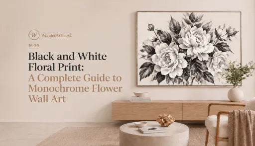 Black and White Floral Print: A Complete Guide to Monochrome Flower Wall Art