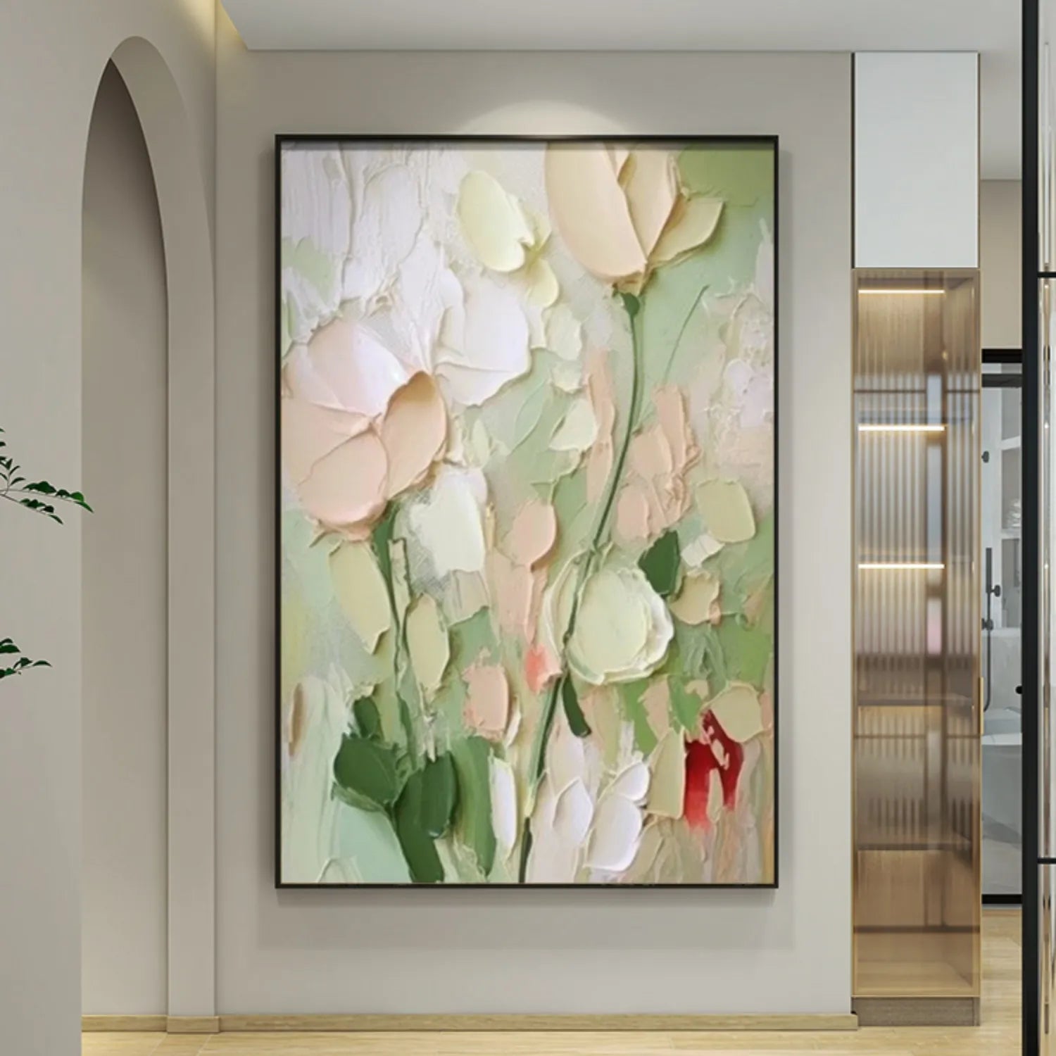 Flower Textured Painting Canvas #FP023